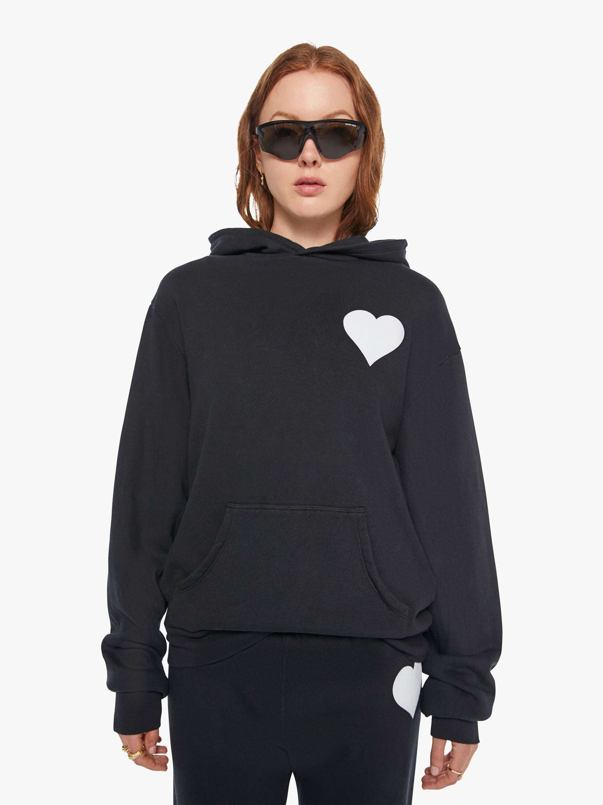 Brands SPRWMN Heart Hoodie | Mother Denim Black