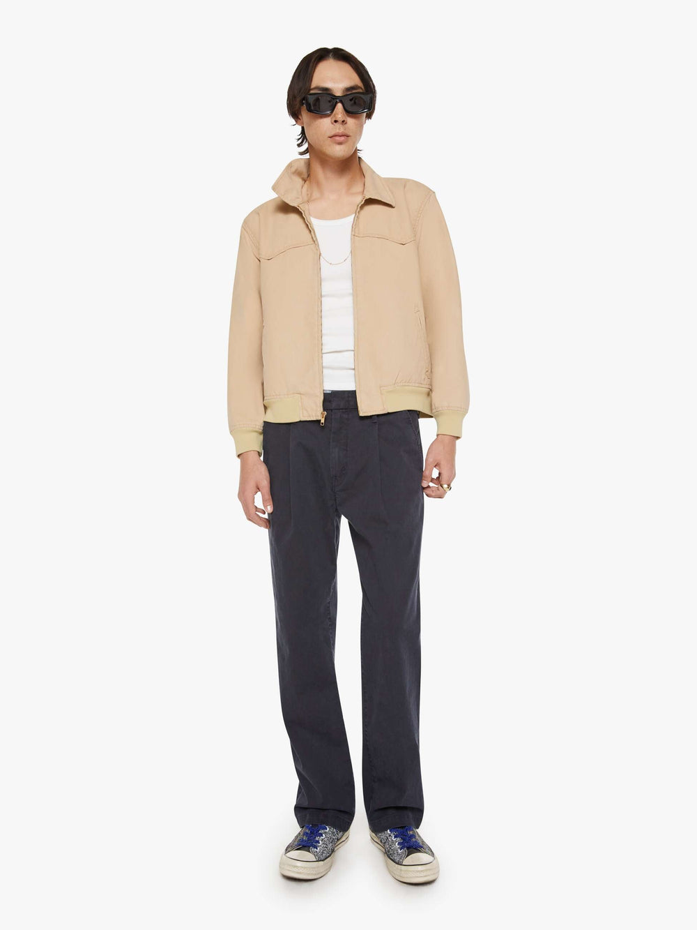 Men The Drizzle | Mother Denim White (Open)