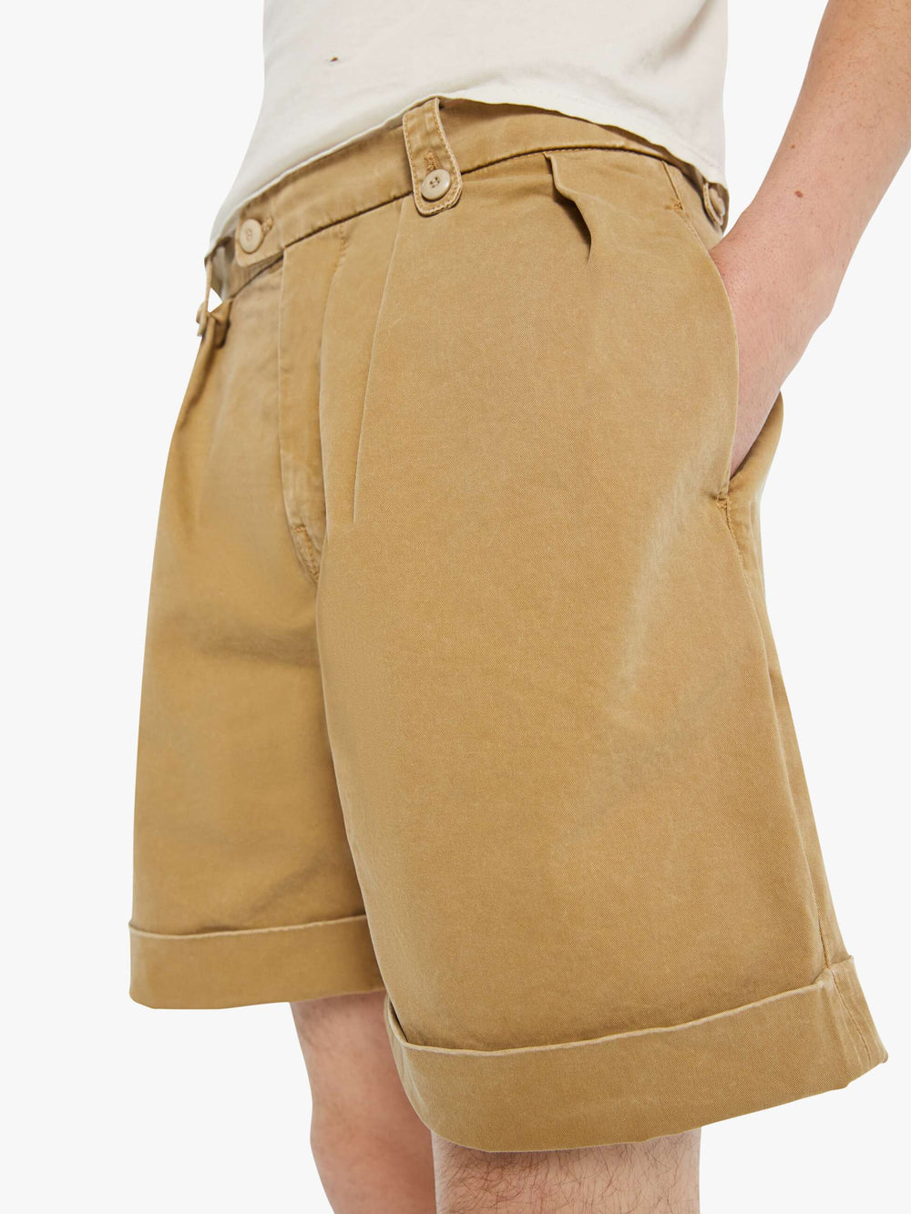 Men The Head Honcho Short | Mother Denim Khaki