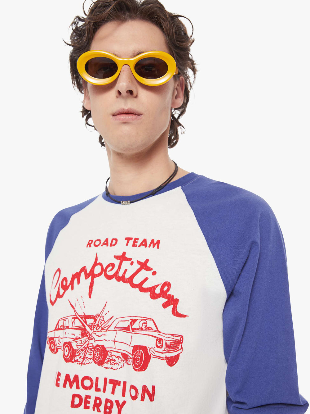 Men The Slugger 3Qtr Fray | Mother Denim Road Team