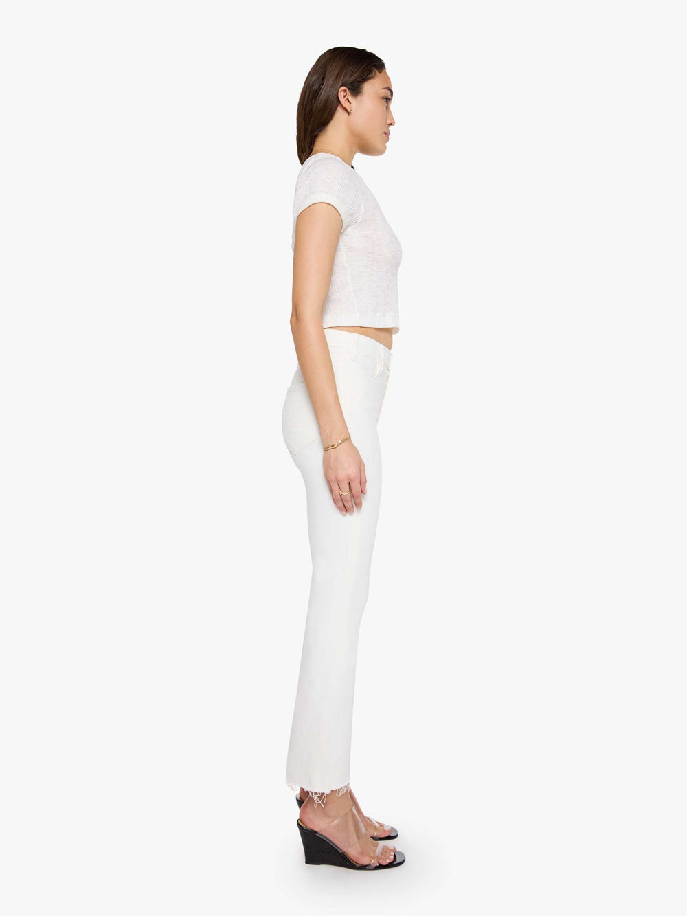 Women The Hustler Ankle Fray | Mother Denim FAIREST OF THEM ALL