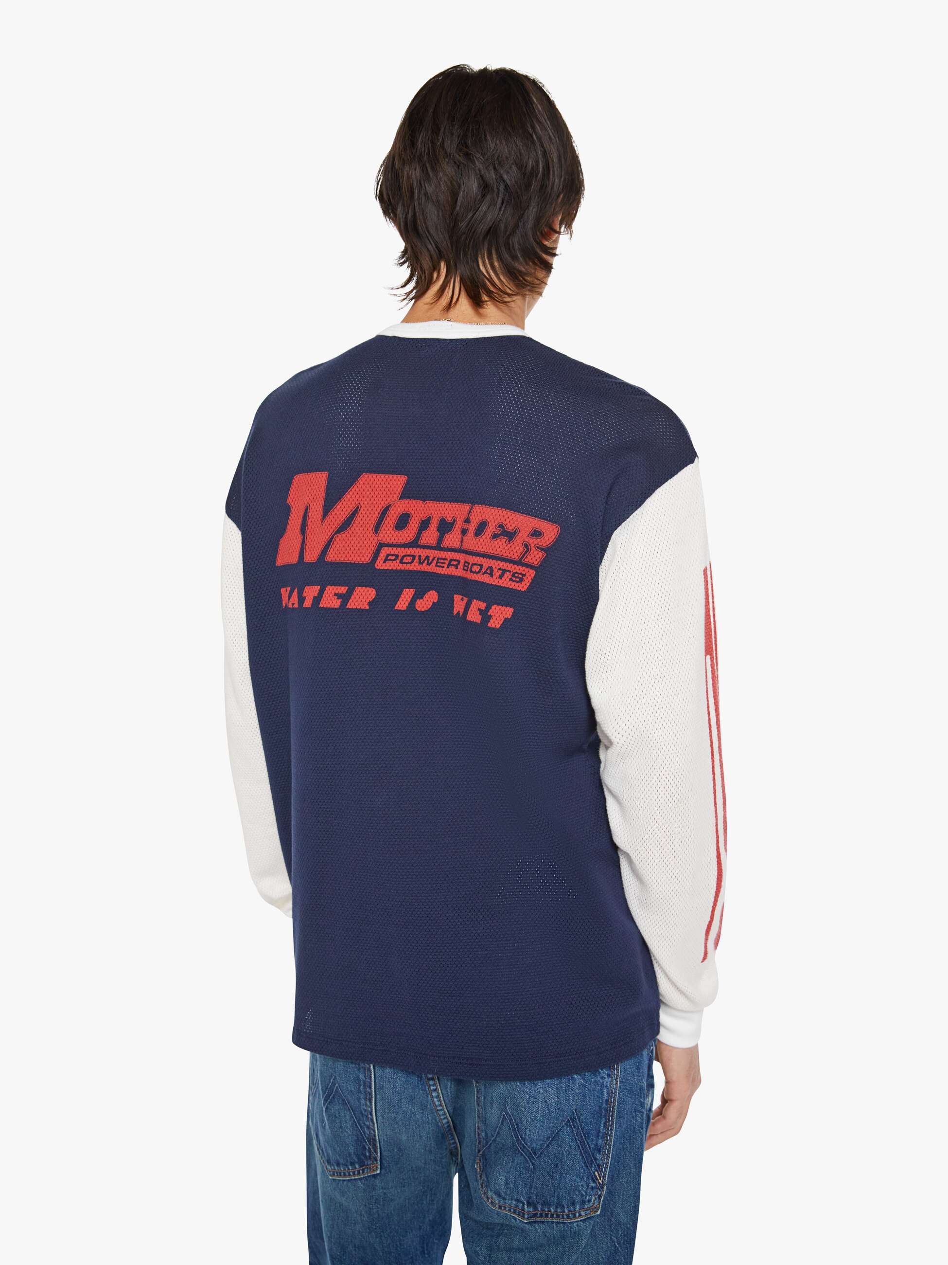 Women The Long Sleeve Lowdown | Mother Denim Blue (Navy)
