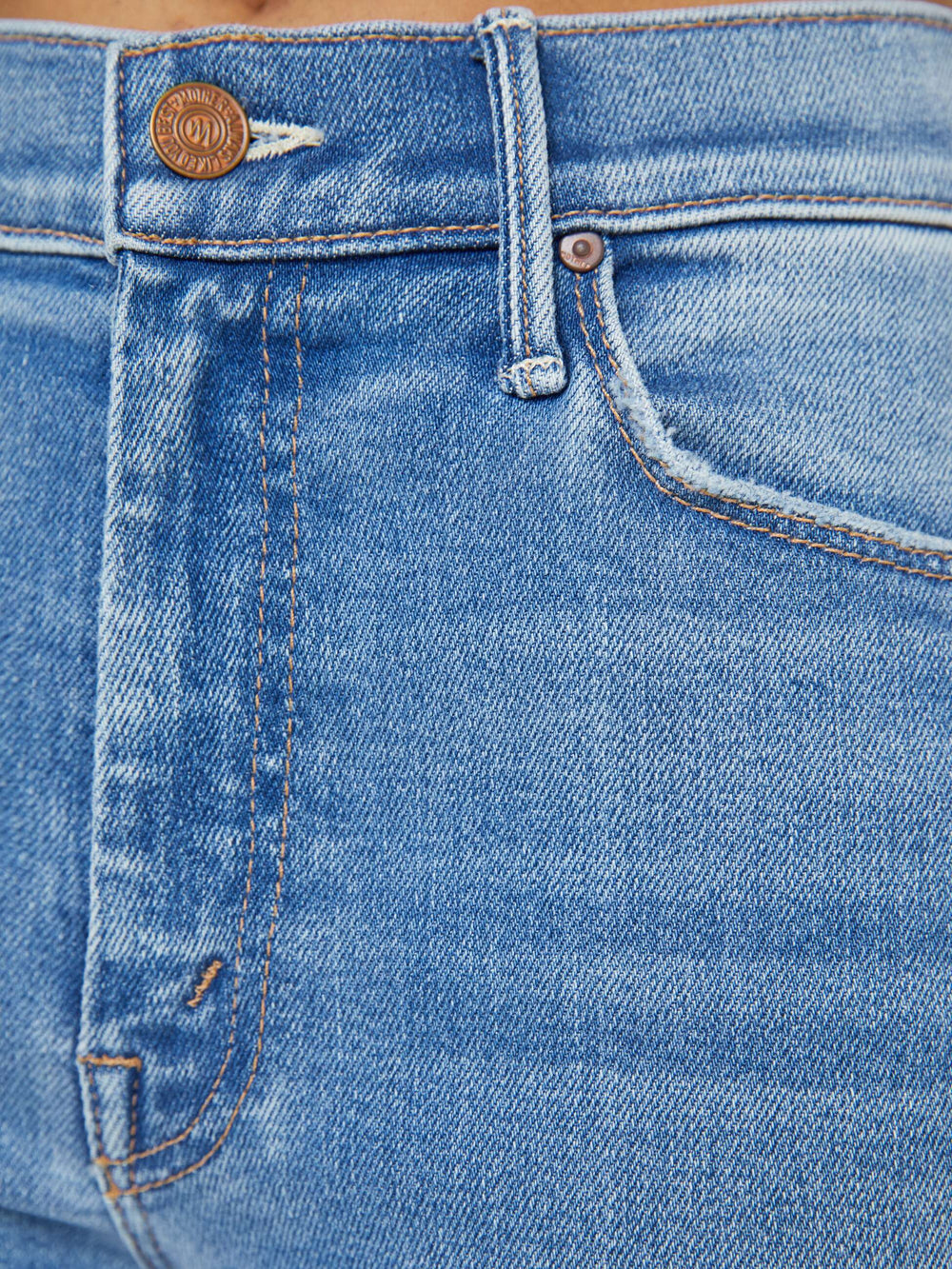 Women PETITES The Lil Weekender | Mother Denim Blue (Medium)