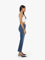 Women PETITES The Lil Hustler Ankle | Mother Denim Blue (Dark)