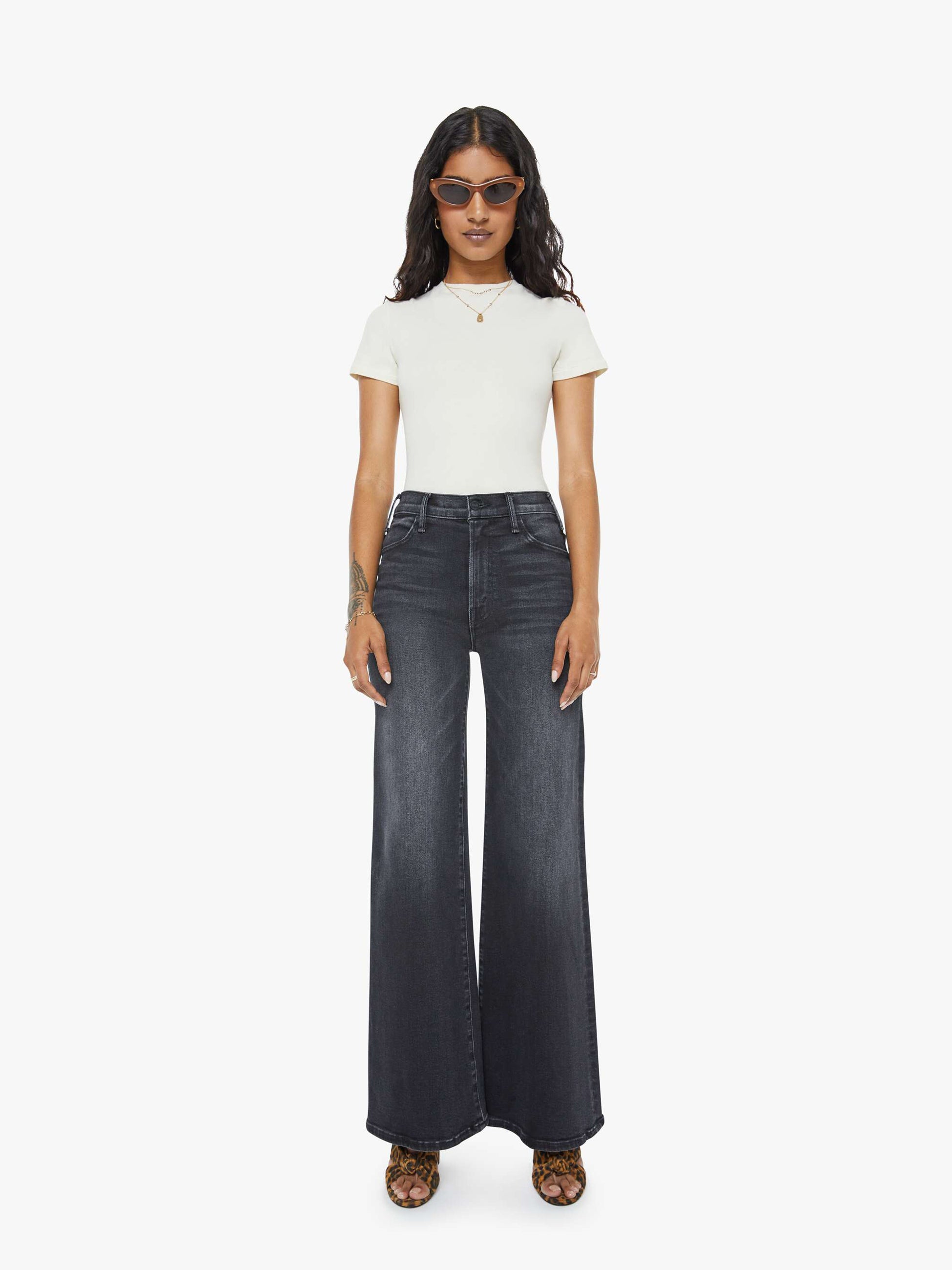 Women PETITES The Lil Hustler Roller Sneak | Mother Denim Not Today Satan