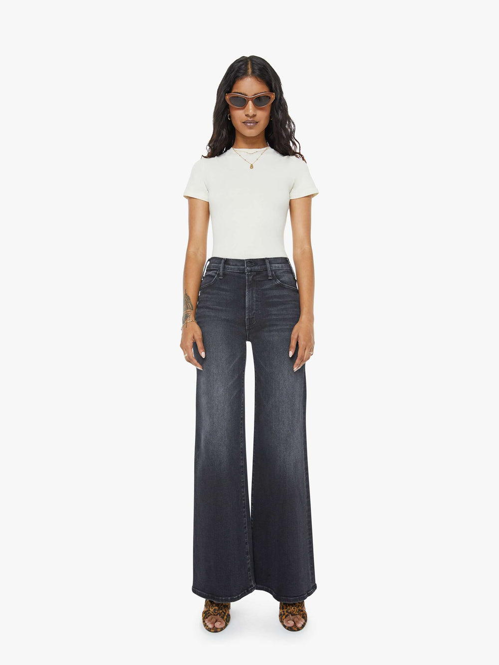 Women PETITES The Lil Hustler Roller Sneak | Mother Denim Not Today Satan
