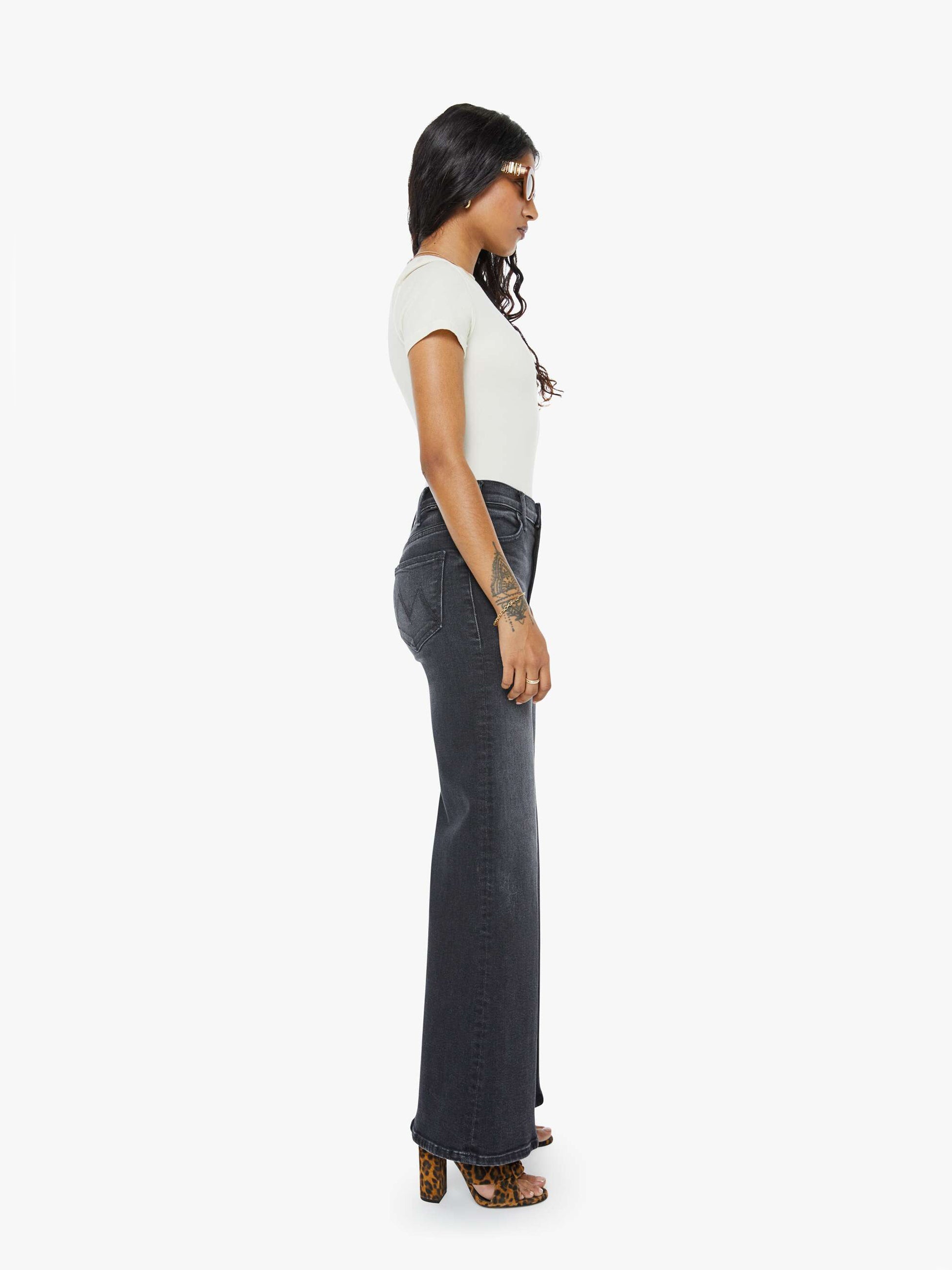 Women PETITES The Lil Hustler Roller Sneak | Mother Denim Not Today Satan