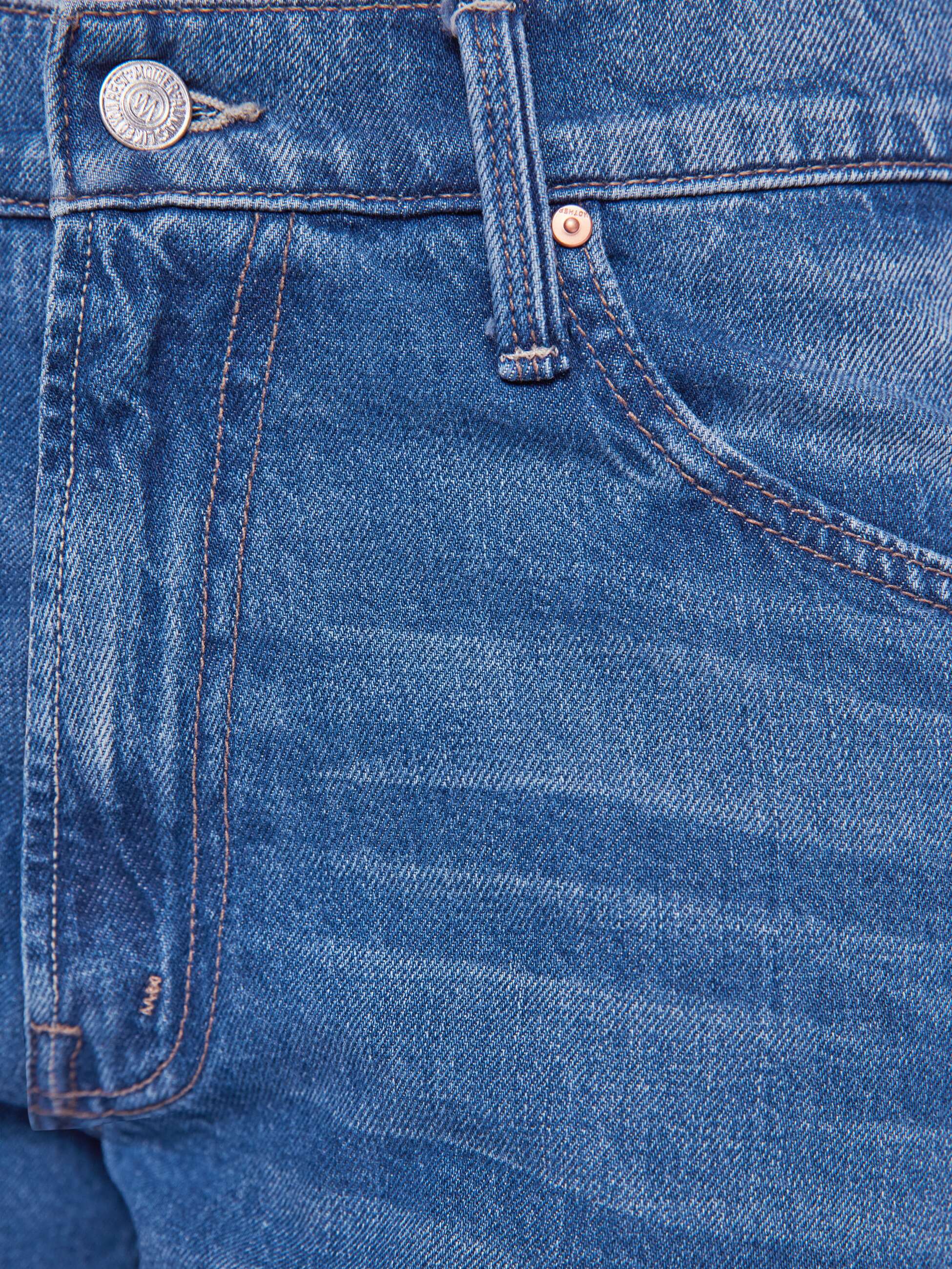 Women PETITES The Lil Delinquent Nerdy | Mother Denim Blue (Medium)