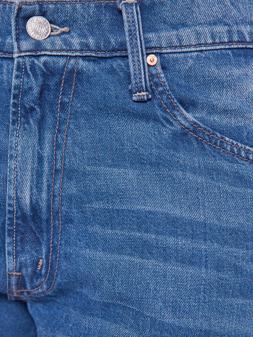 Women PETITES The Lil Delinquent Nerdy | Mother Denim Blue (Medium)