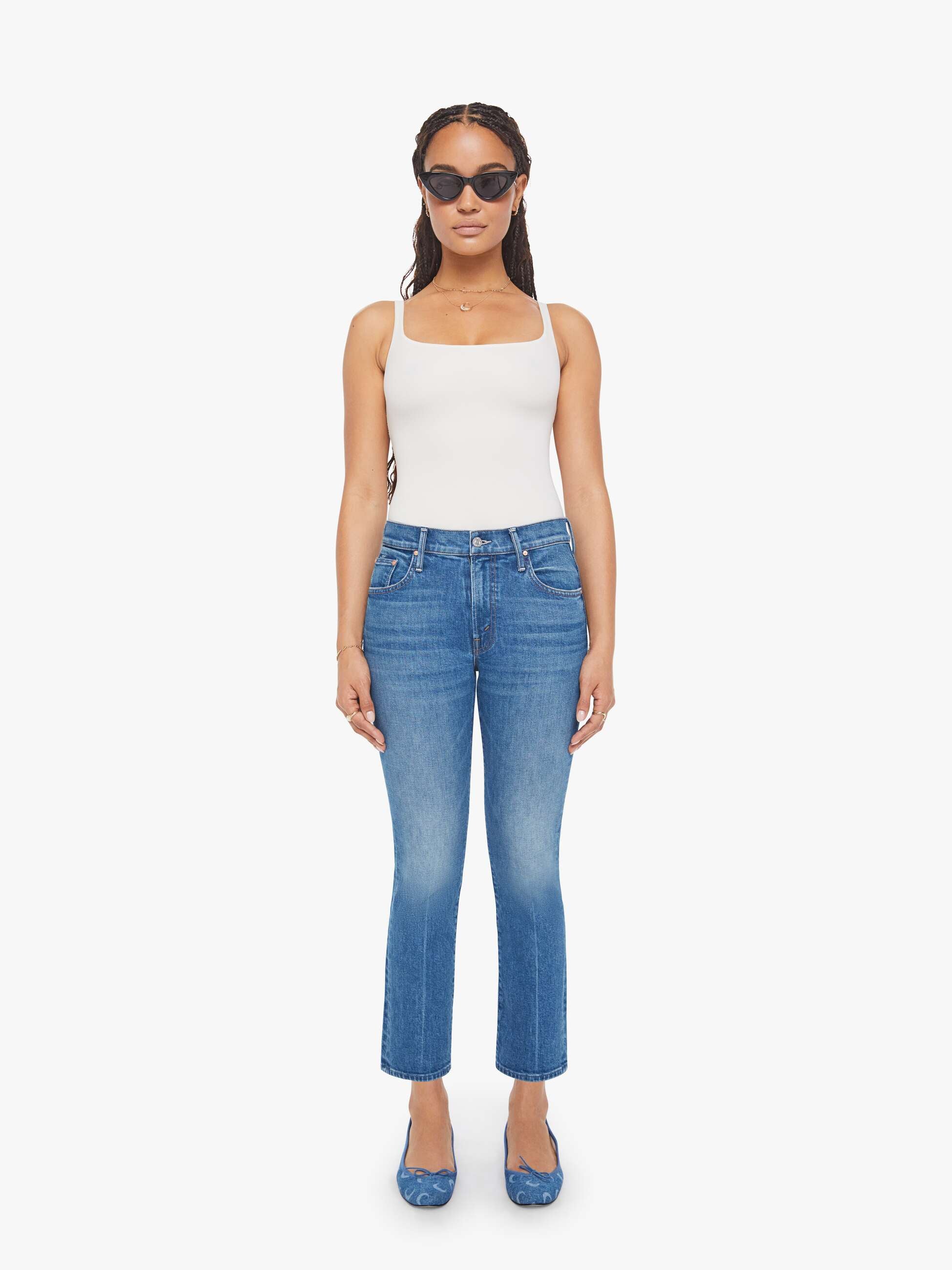 Women PETITES The Lil Insider Ankle | Mother Denim Get Two Birds Stoned