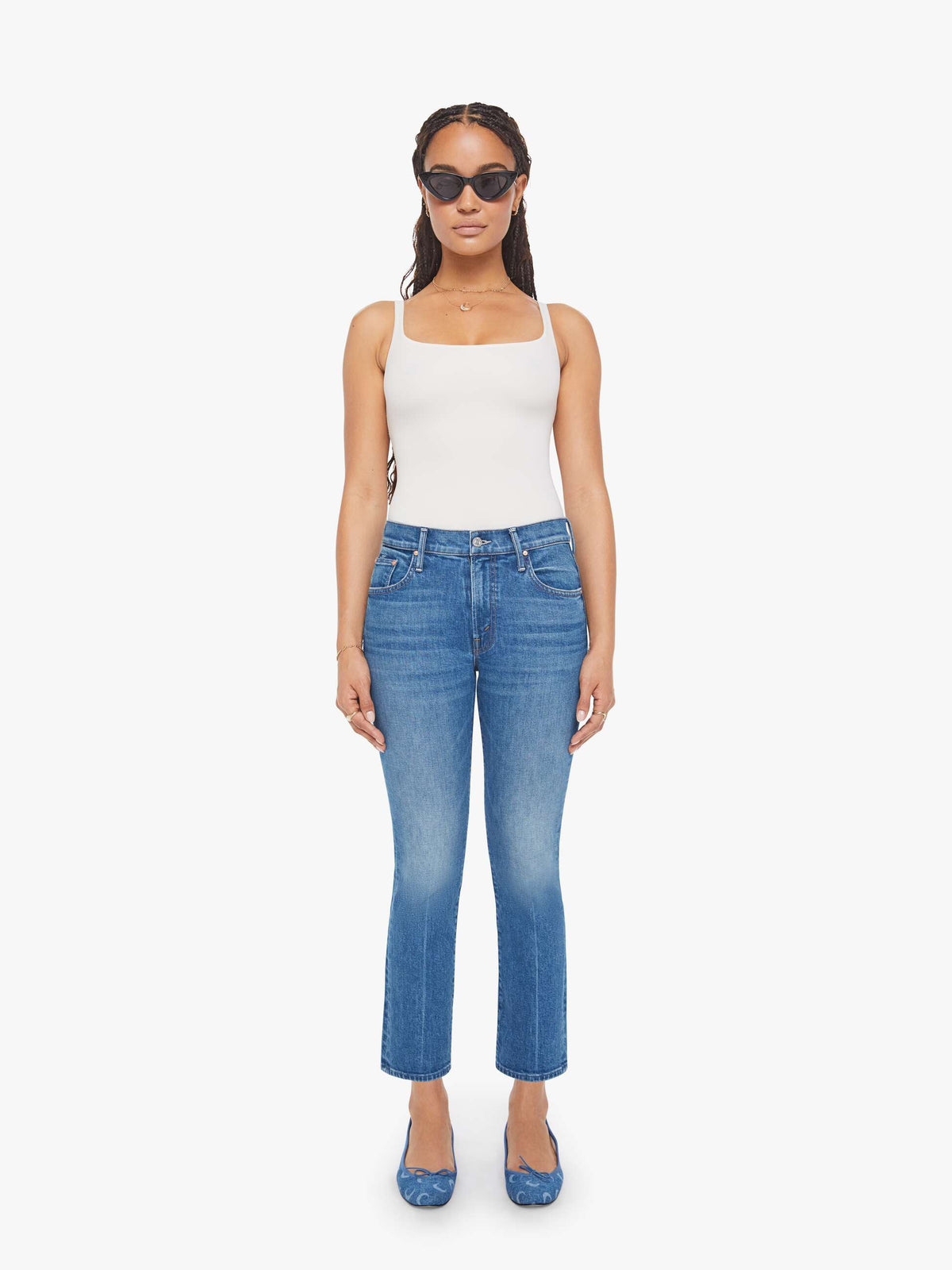 Women PETITES The Lil Insider Ankle | Mother Denim Get Two Birds Stoned