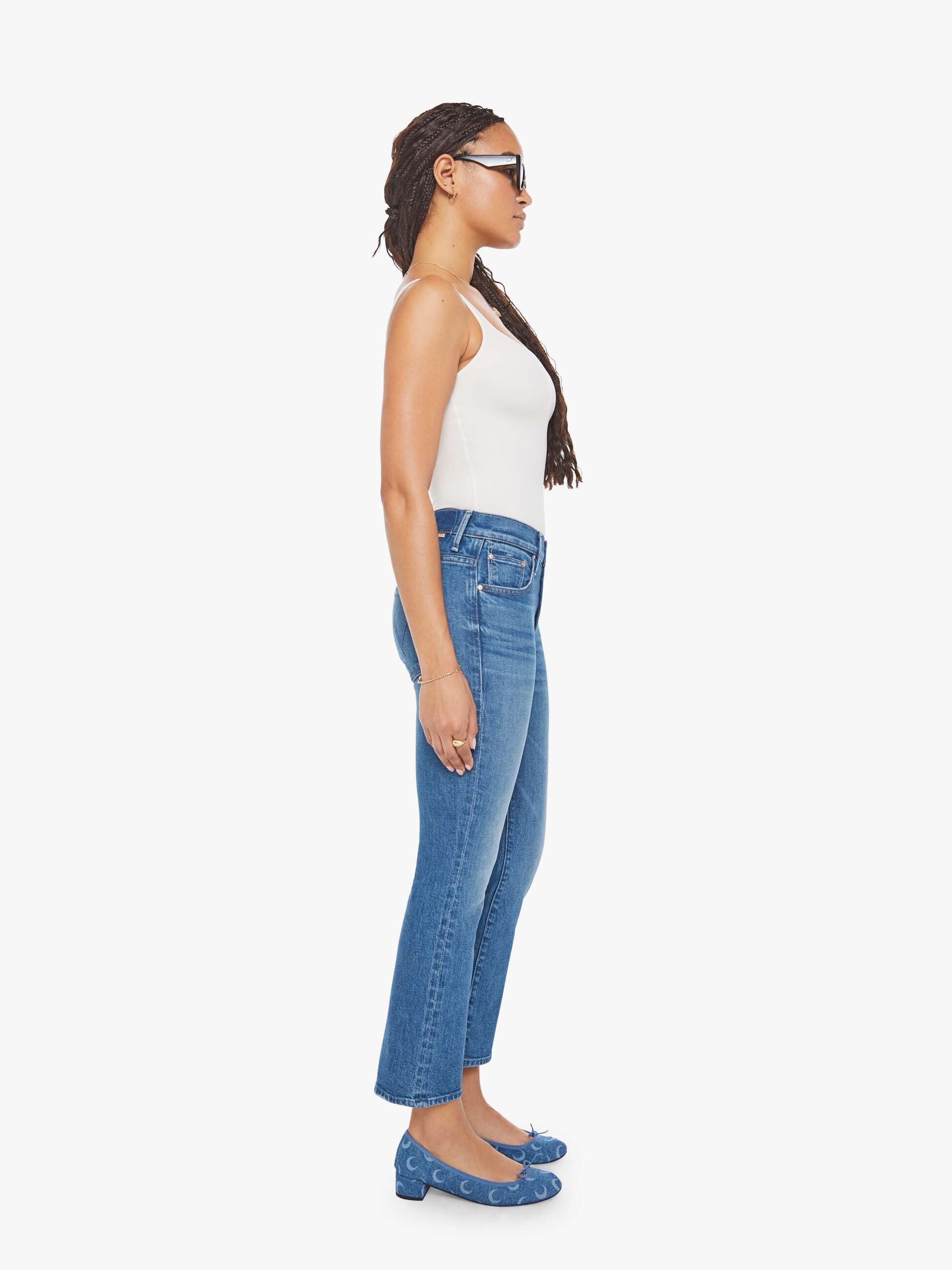Women PETITES The Lil Insider Ankle | Mother Denim Get Two Birds Stoned