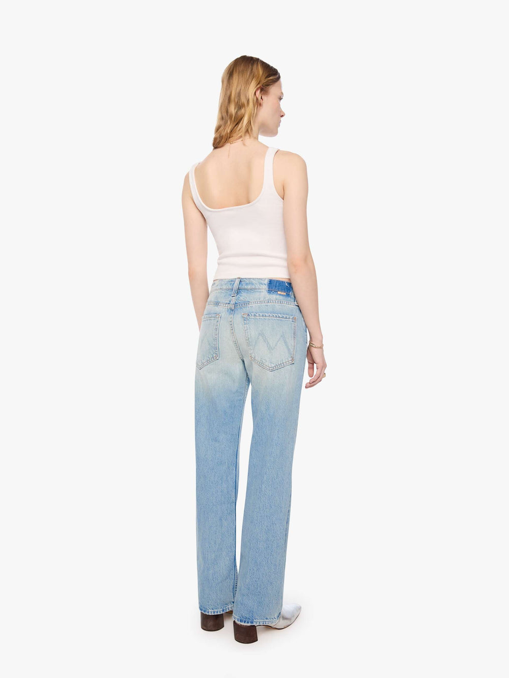 Women PETITES The Lil Reifler | Mother Denim Blue (Light-Pastel)