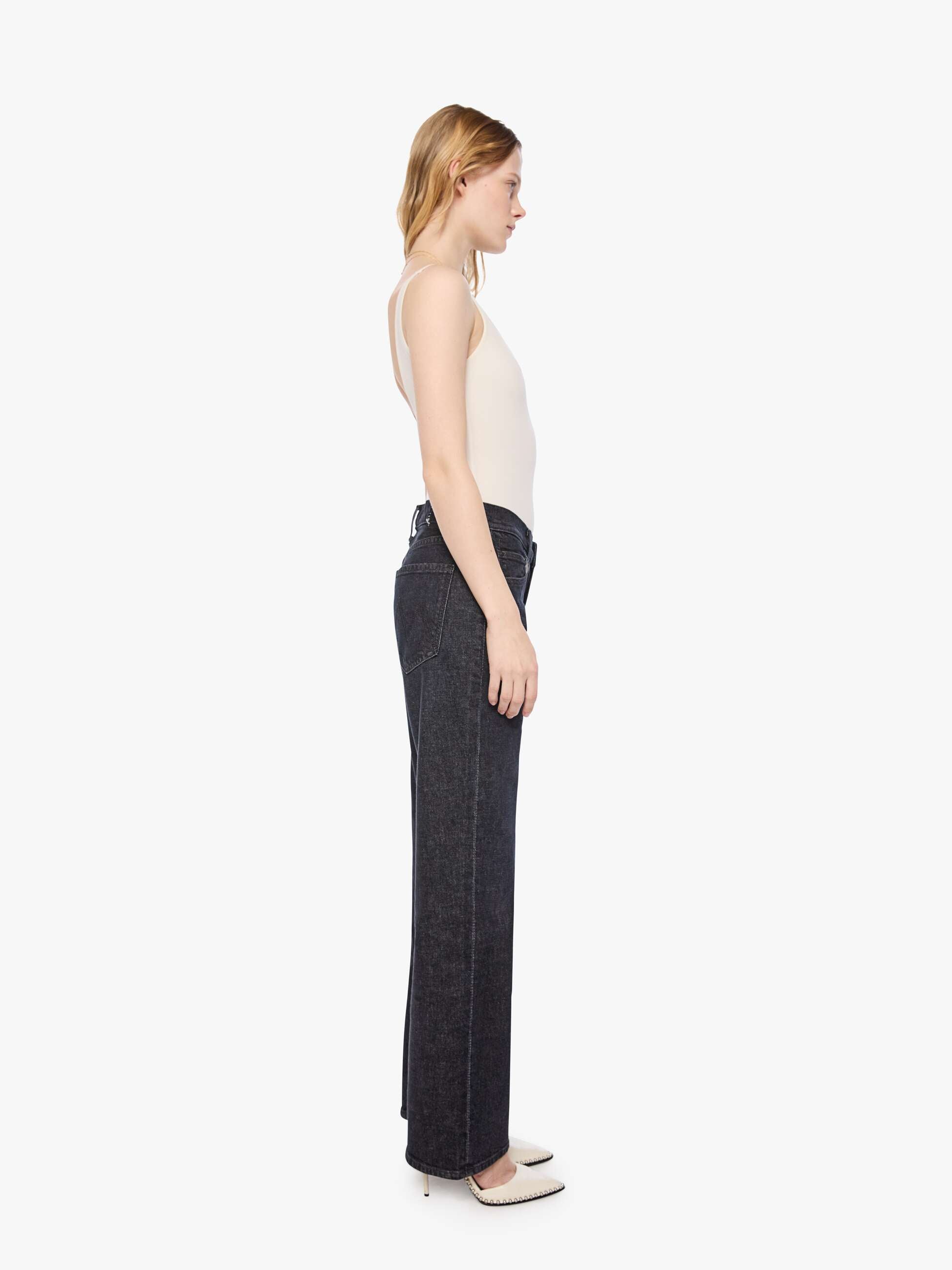 Women PETITES The Lil Reifler | Mother Denim Black