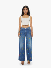 Women PETITES The Lil Rerun Zip Sneak | Mother Denim Field Of Flowers