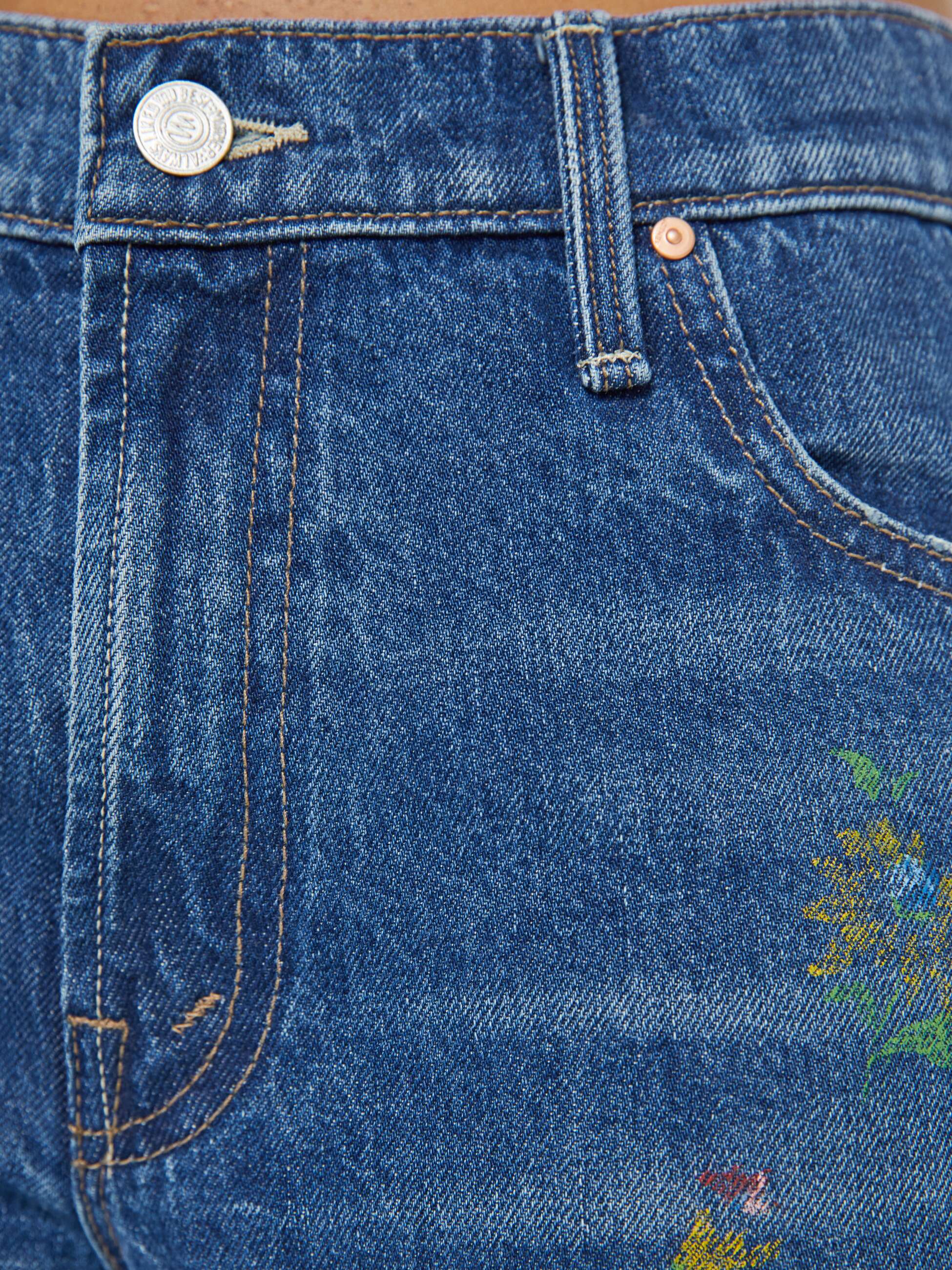 Women PETITES The Lil Rerun Zip Sneak | Mother Denim Field Of Flowers