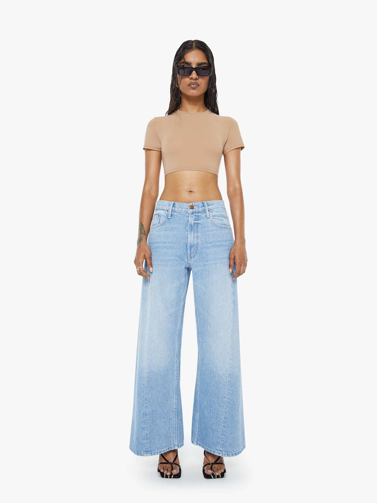 Women PETITES The Lil Lemon Twist Sneak | Mother Denim Munchies