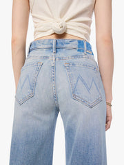 Women PETITES The Lil Hustler Roller Sneak | Mother Denim Blue (Medium)
