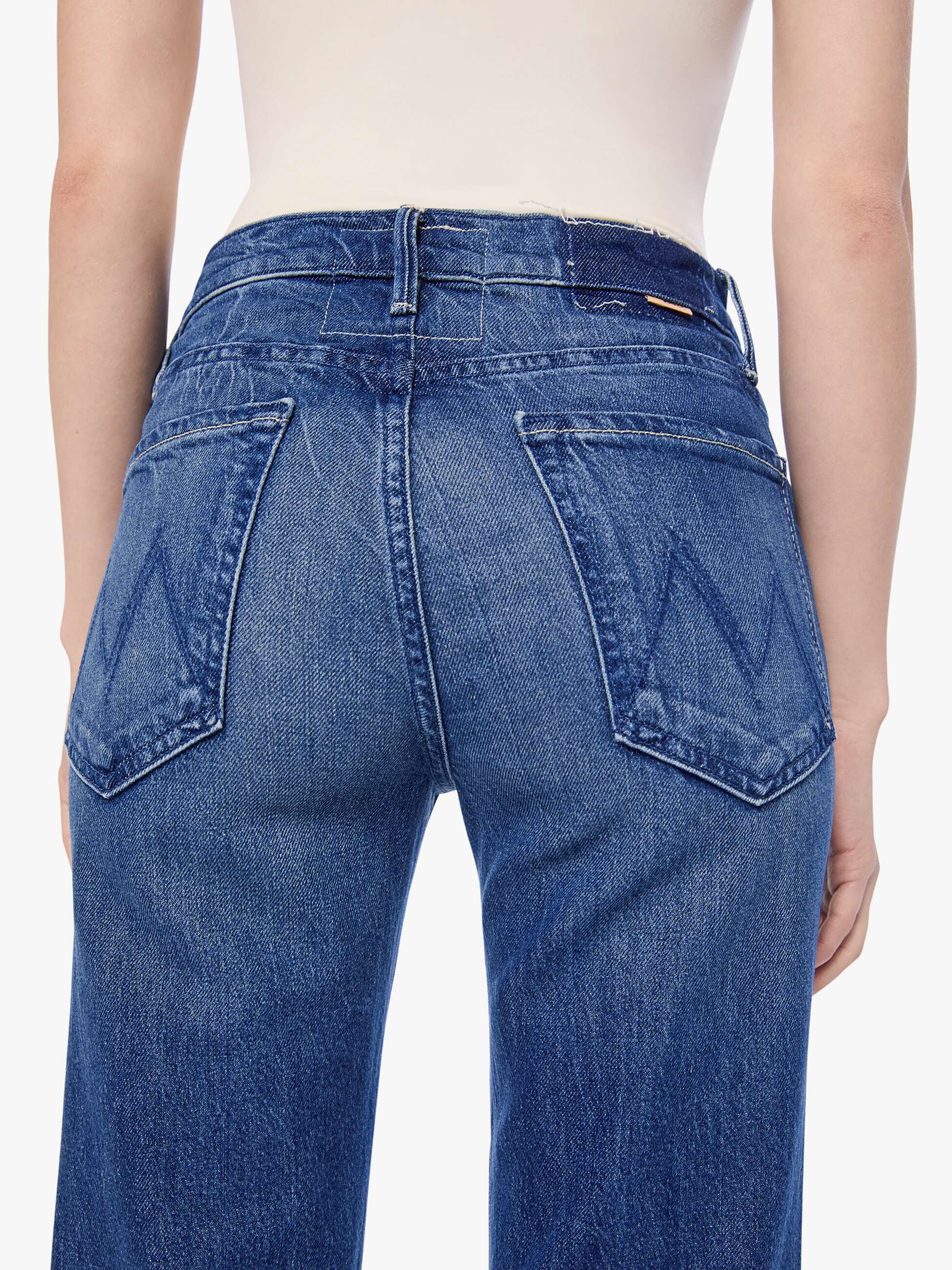 Women PETITES The Lil Kick It | Mother Denim Blue (Navy)