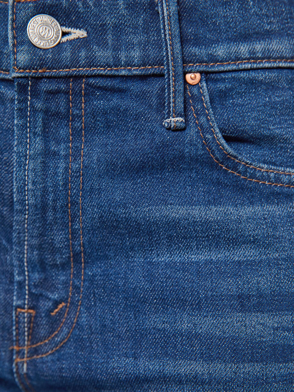 Women PETITES The Lil Kick It | Mother Denim Blue (Navy)