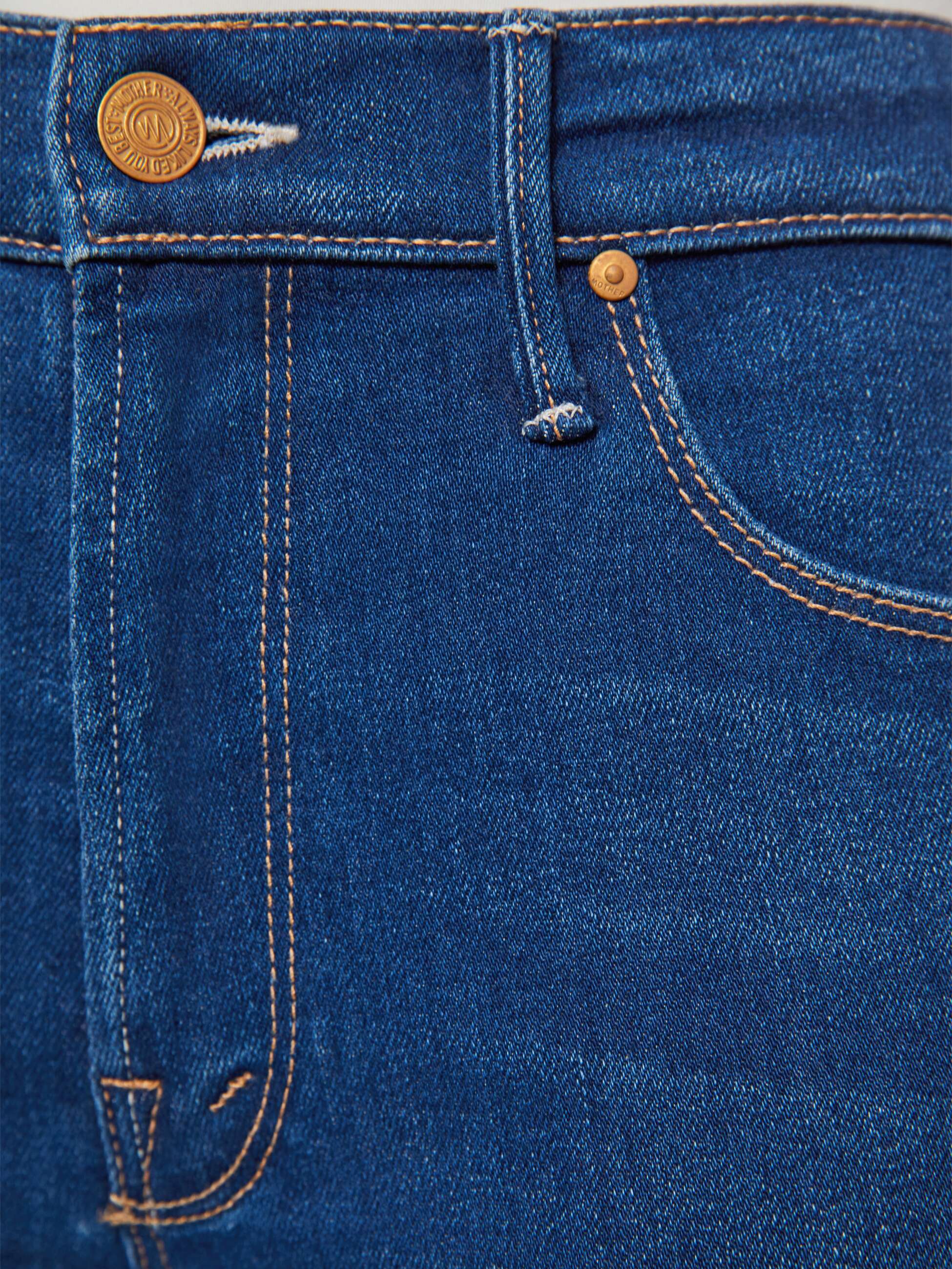 Women PETITES The Lil Runaway | Mother Denim Blue (Navy)