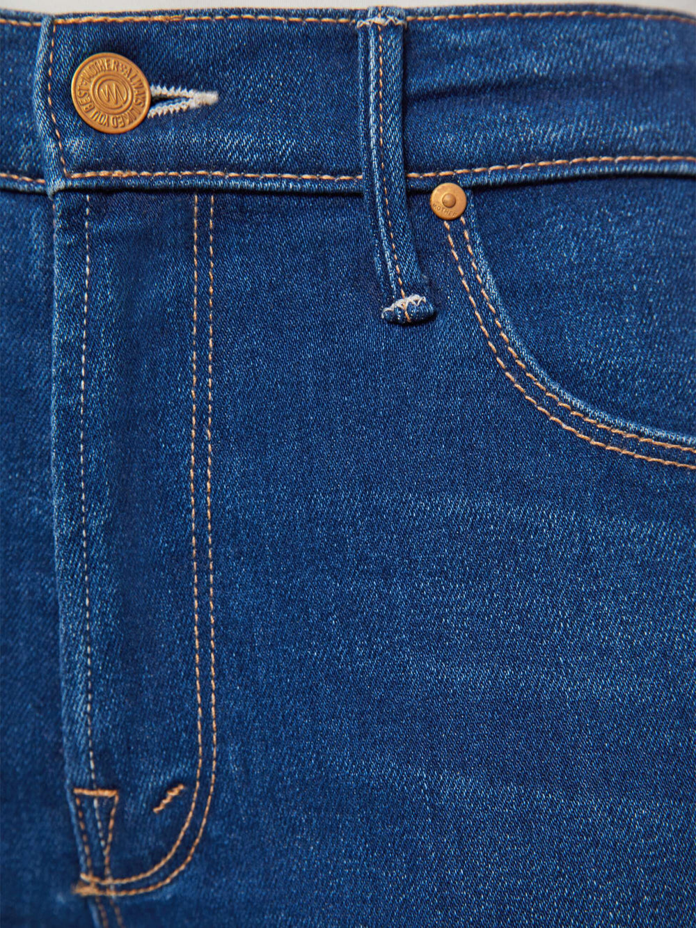 Women PETITES The Lil Runaway | Mother Denim Blue (Navy)