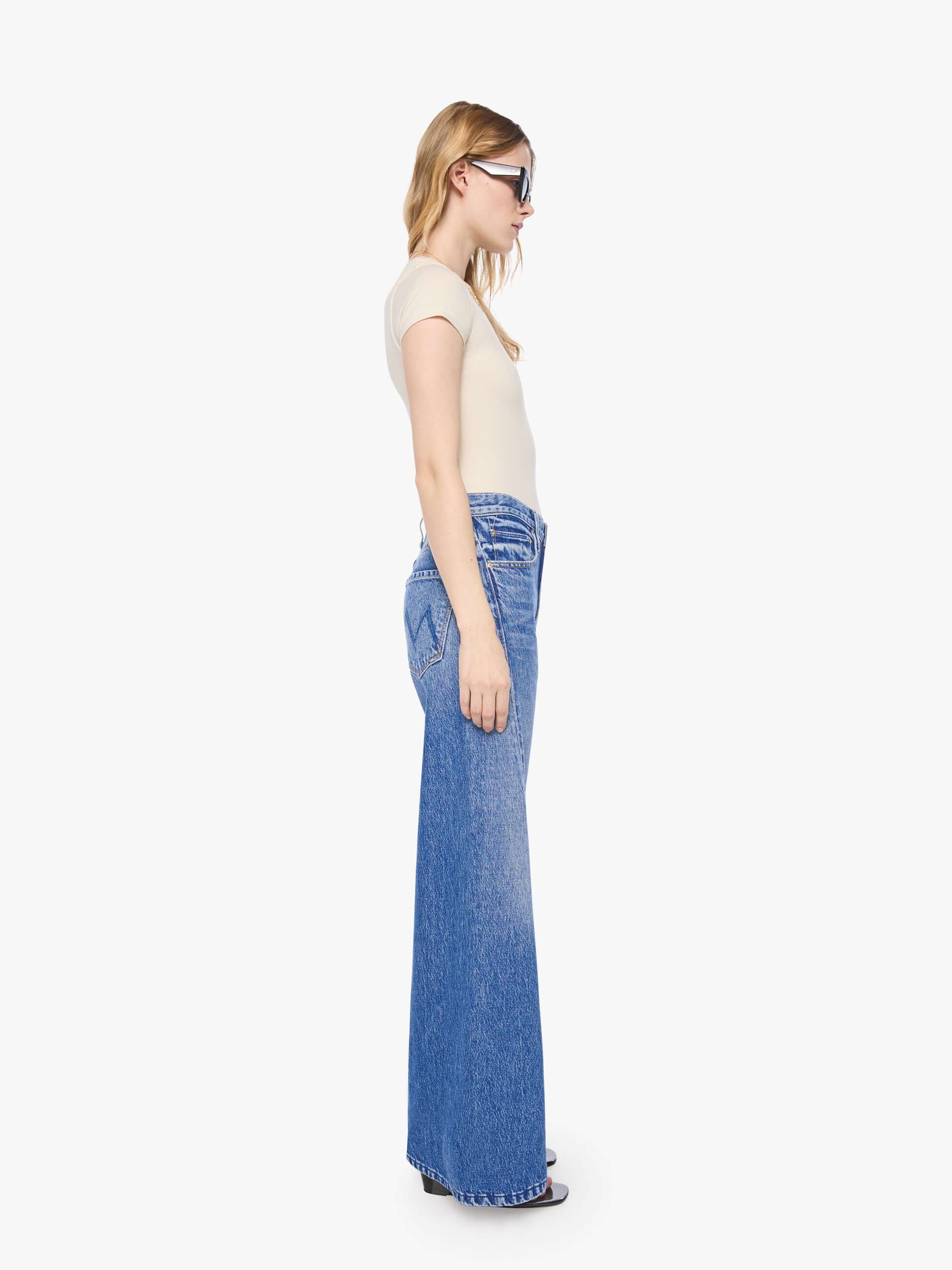 Women PETITES The Lil Lemon Twist Skimp | Mother Denim Blue (Navy)