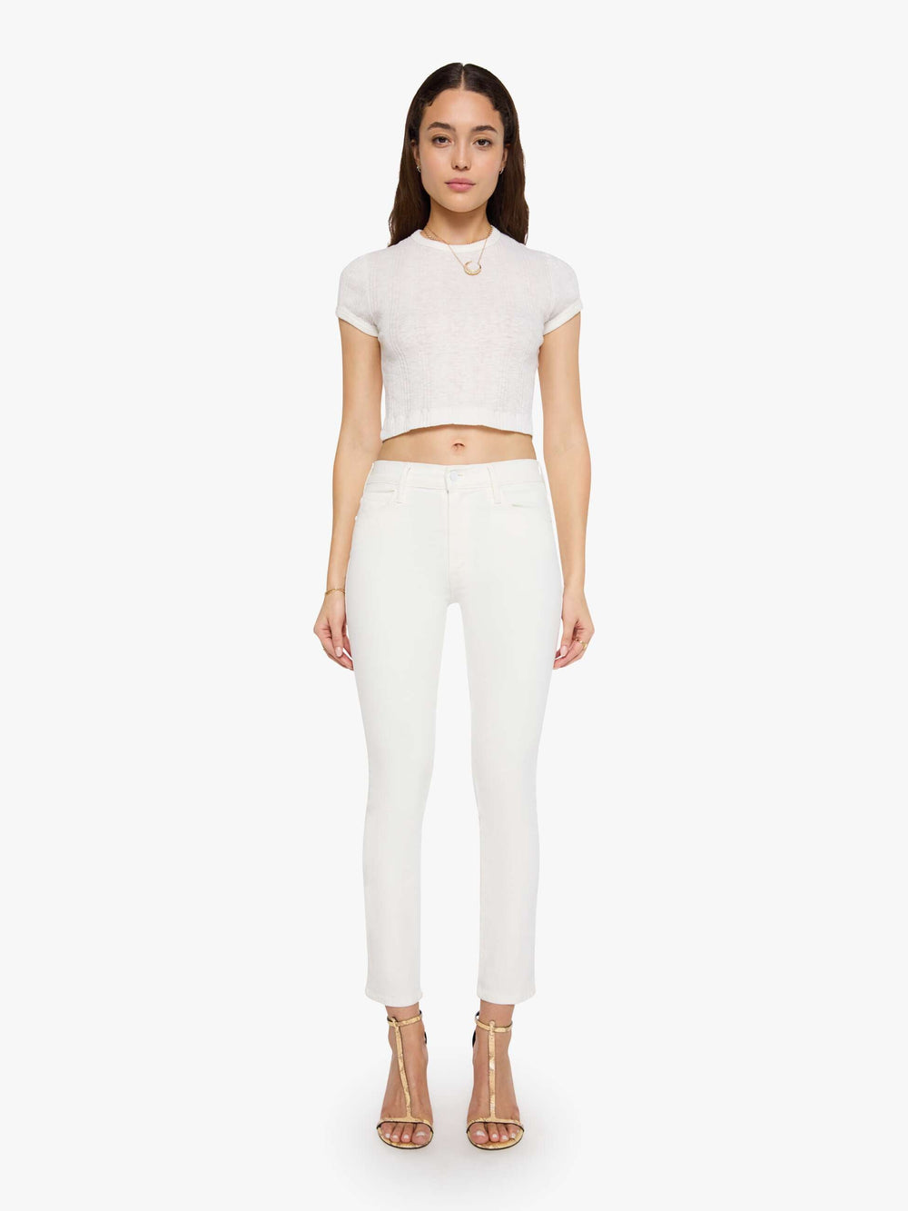 Women Women's The Mid Rise Dazzler Ankle Fairest of Them All | Mother Denim FAIREST OF THEM ALL