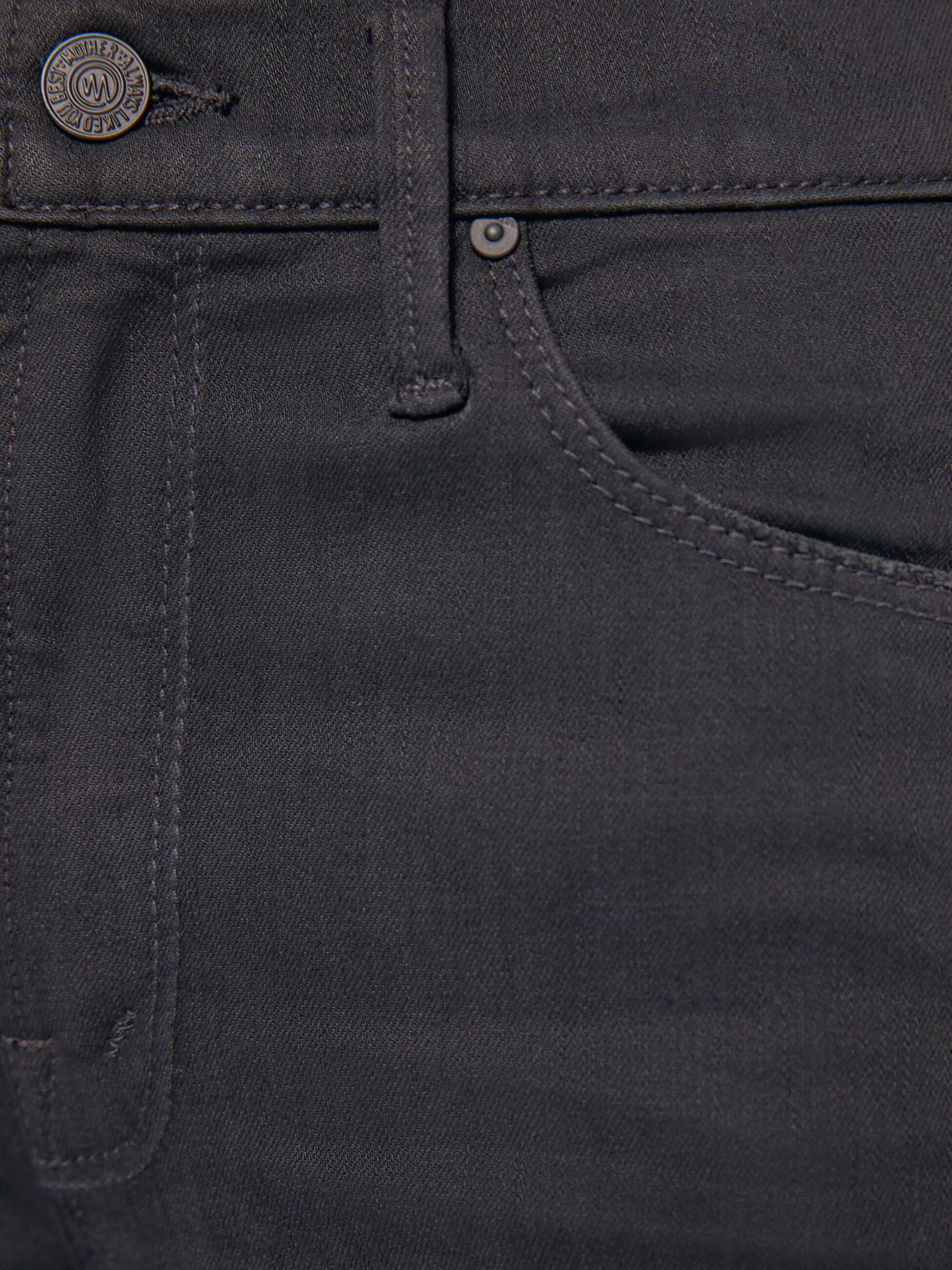 Women The Mid Rise Dazzler Ankle | Mother Denim Black
