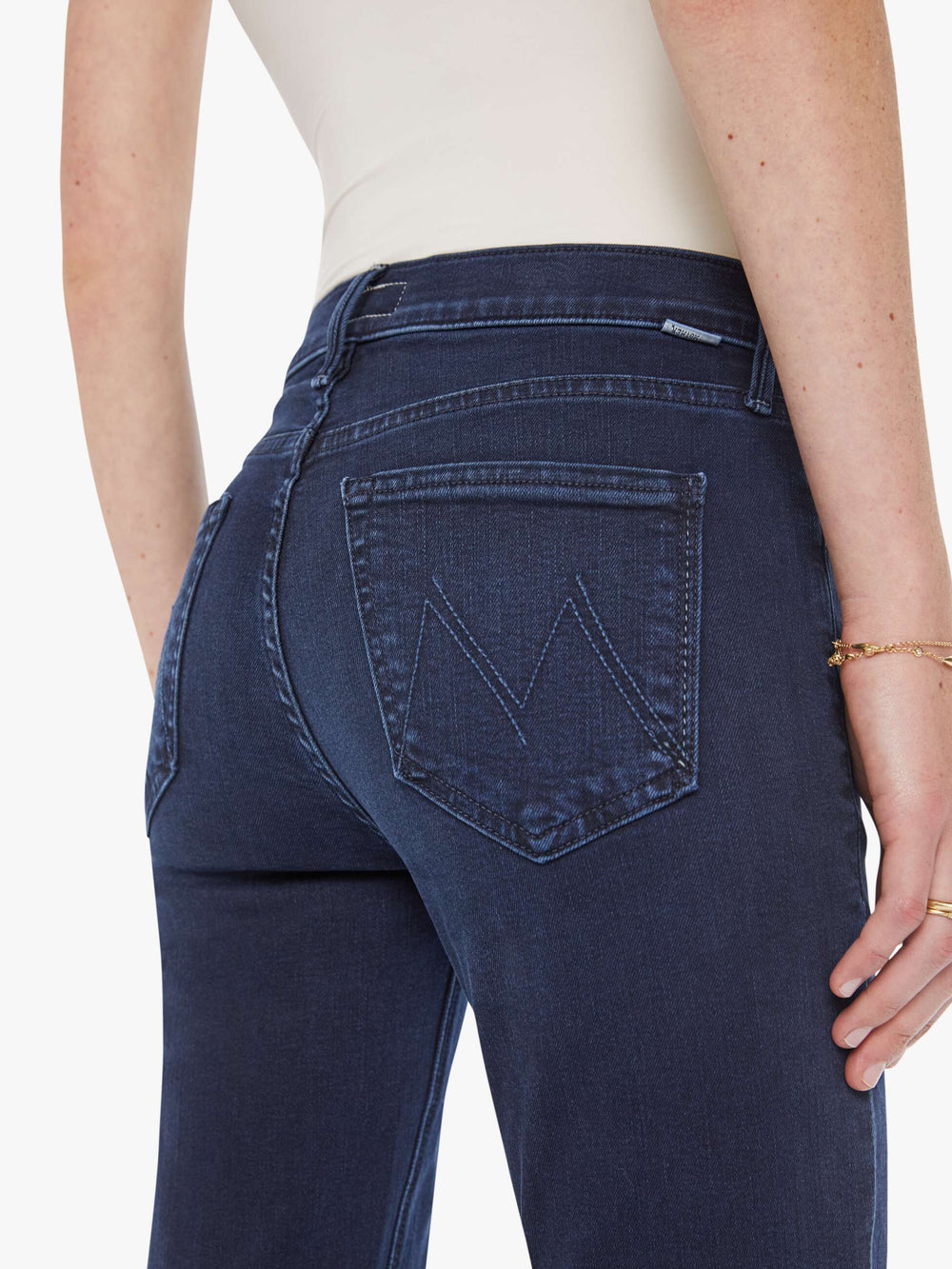 Women The Mid Rise Dazzler Ankle | Mother Denim Blue (Medium)