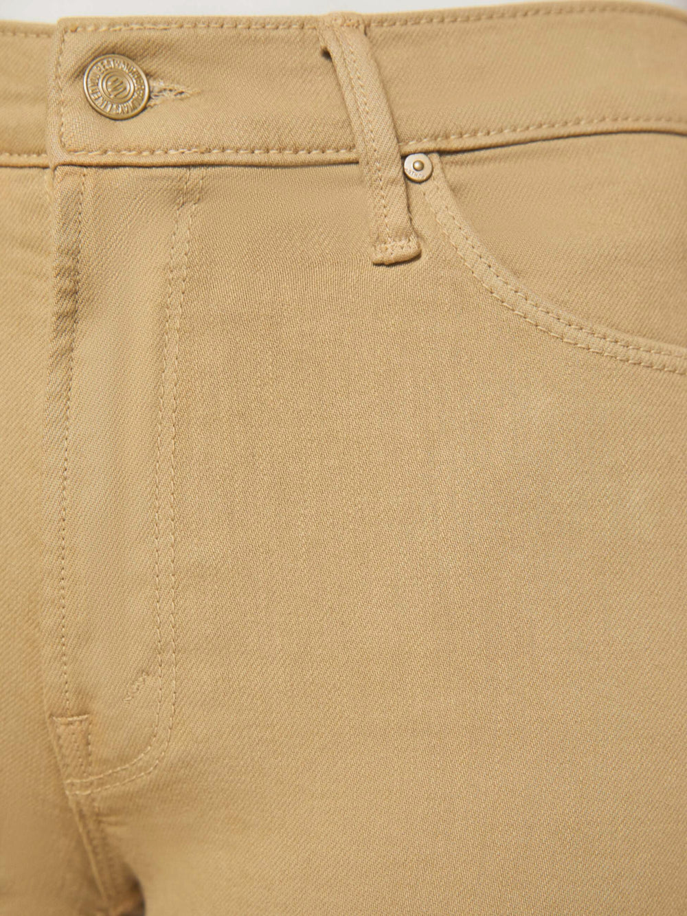 Women The Mid Rise Dazzler Ankle Fray | Mother Denim Beige (Light)