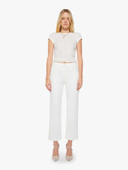 Women THE RAMBLER ZIP ANKLE FAIREST OF THEM ALL | Mother Denim White