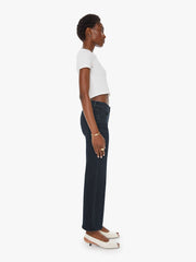 Women The Mid Rise Zip Rambler Ankle | Mother Denim Black