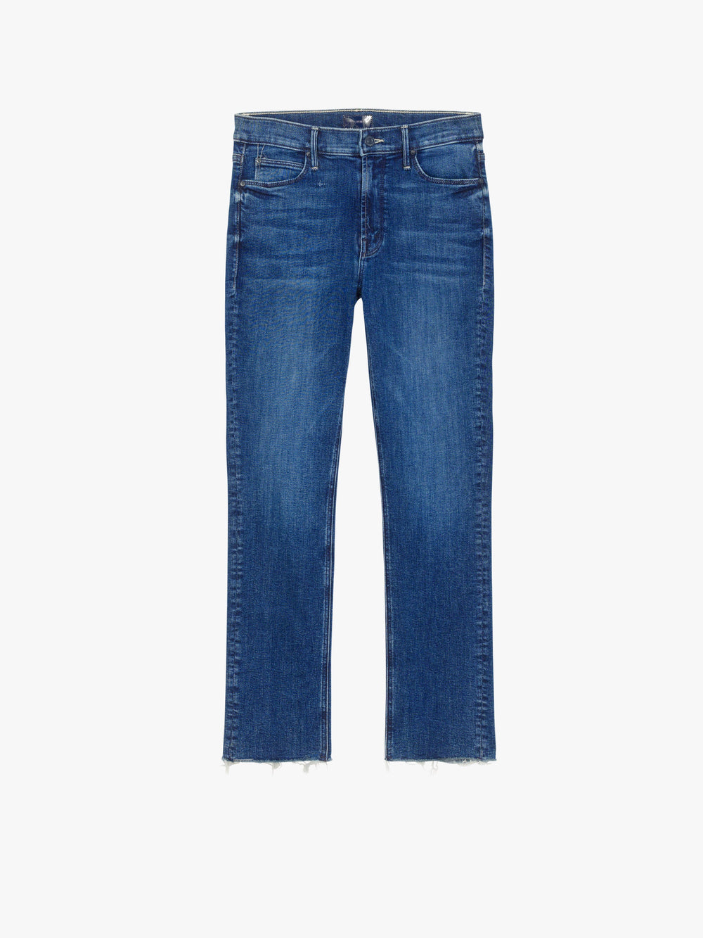 Women The Mid Rise Dazzler Ankle Fray | Mother Denim Blue (Navy)