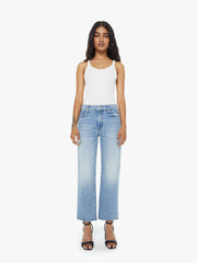 Women PETITES The Lil Kick It Ankle | Mother Denim Blue (Medium)