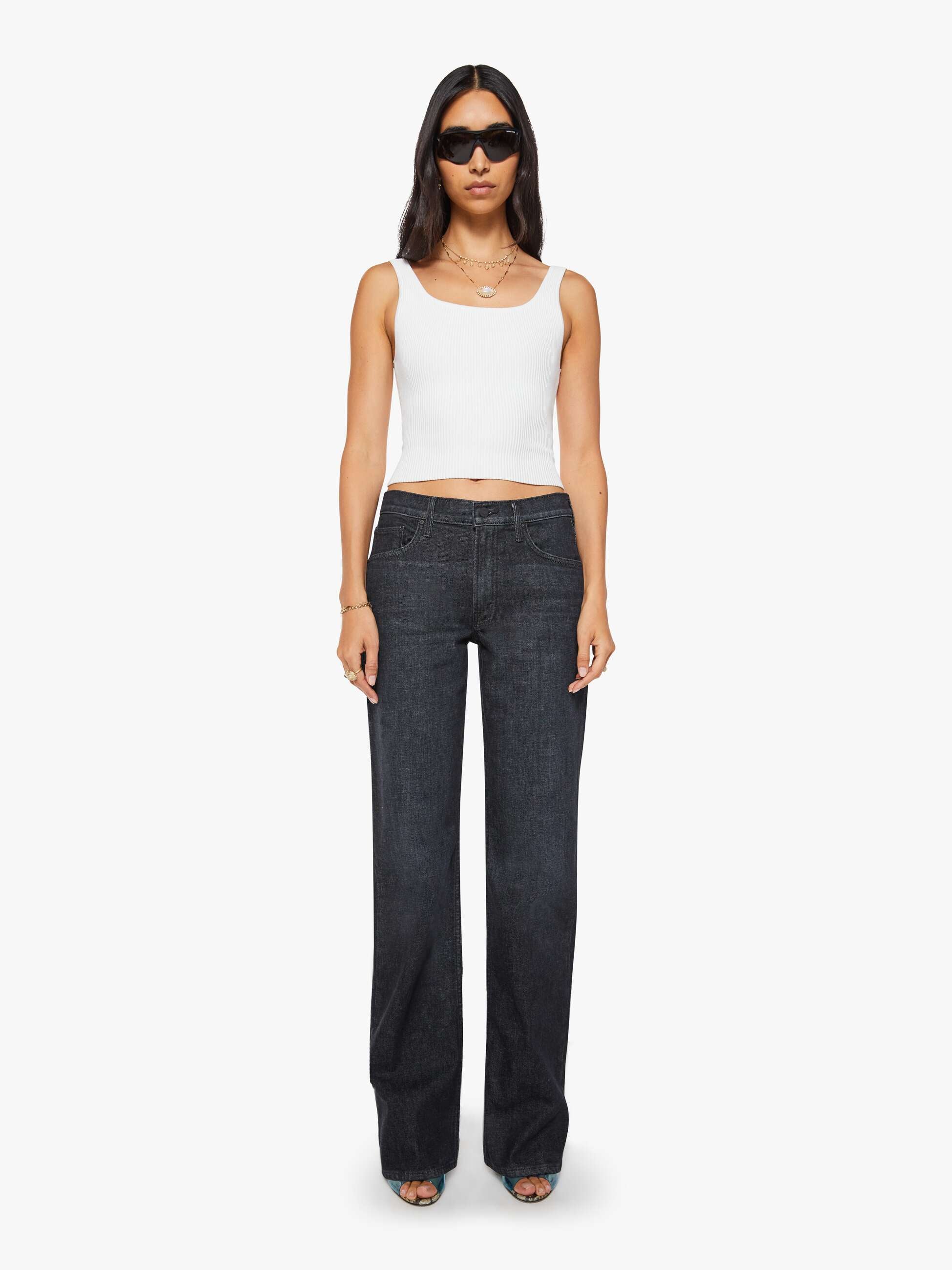 Women The Reifler | Mother Denim Black