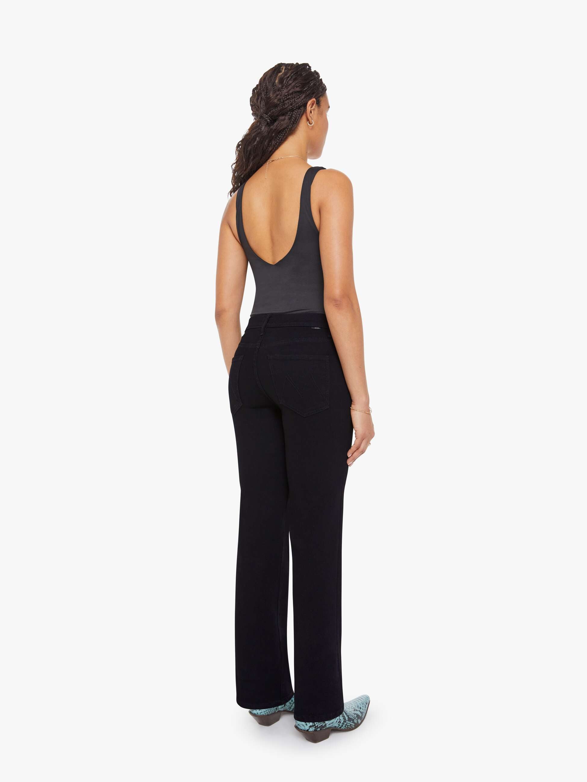 Women PETITIES The Lil Kick It | Mother Denim Black