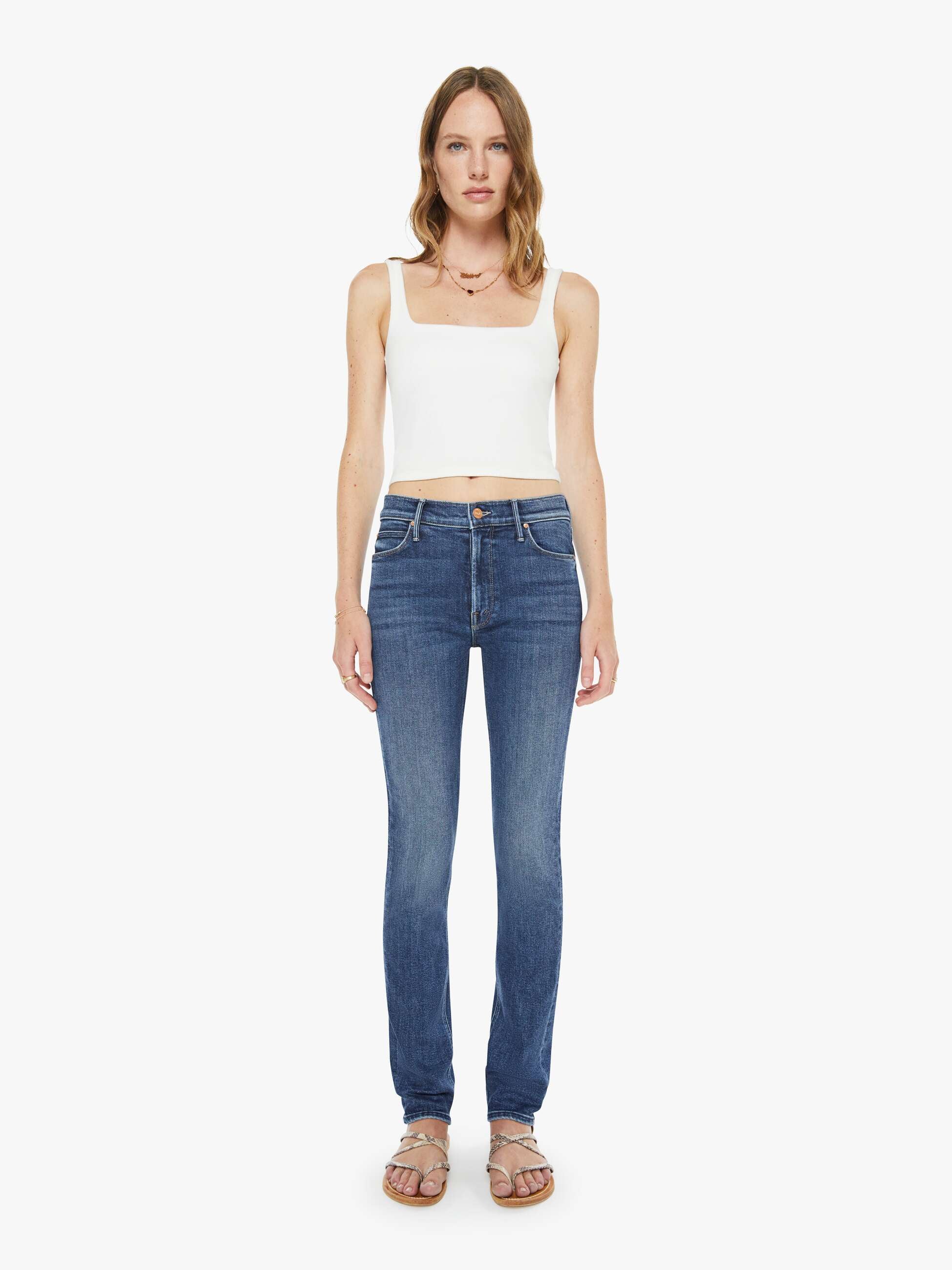 Women The Mid Rise Dazzler Skimp | Mother Denim One Last Shot