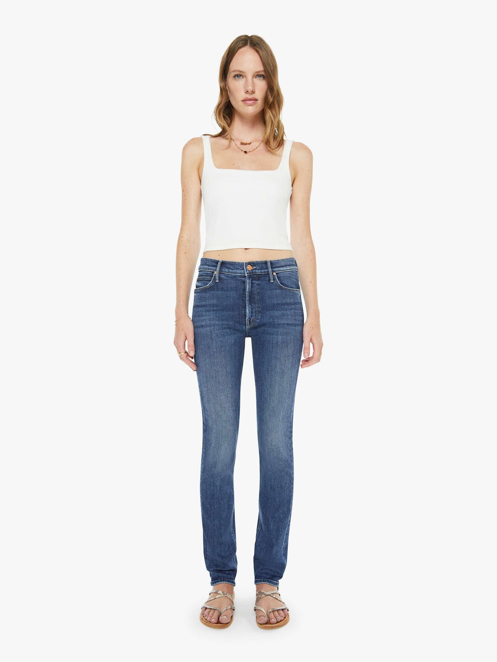 Women The Mid Rise Dazzler Skimp | Mother Denim One Last Shot
