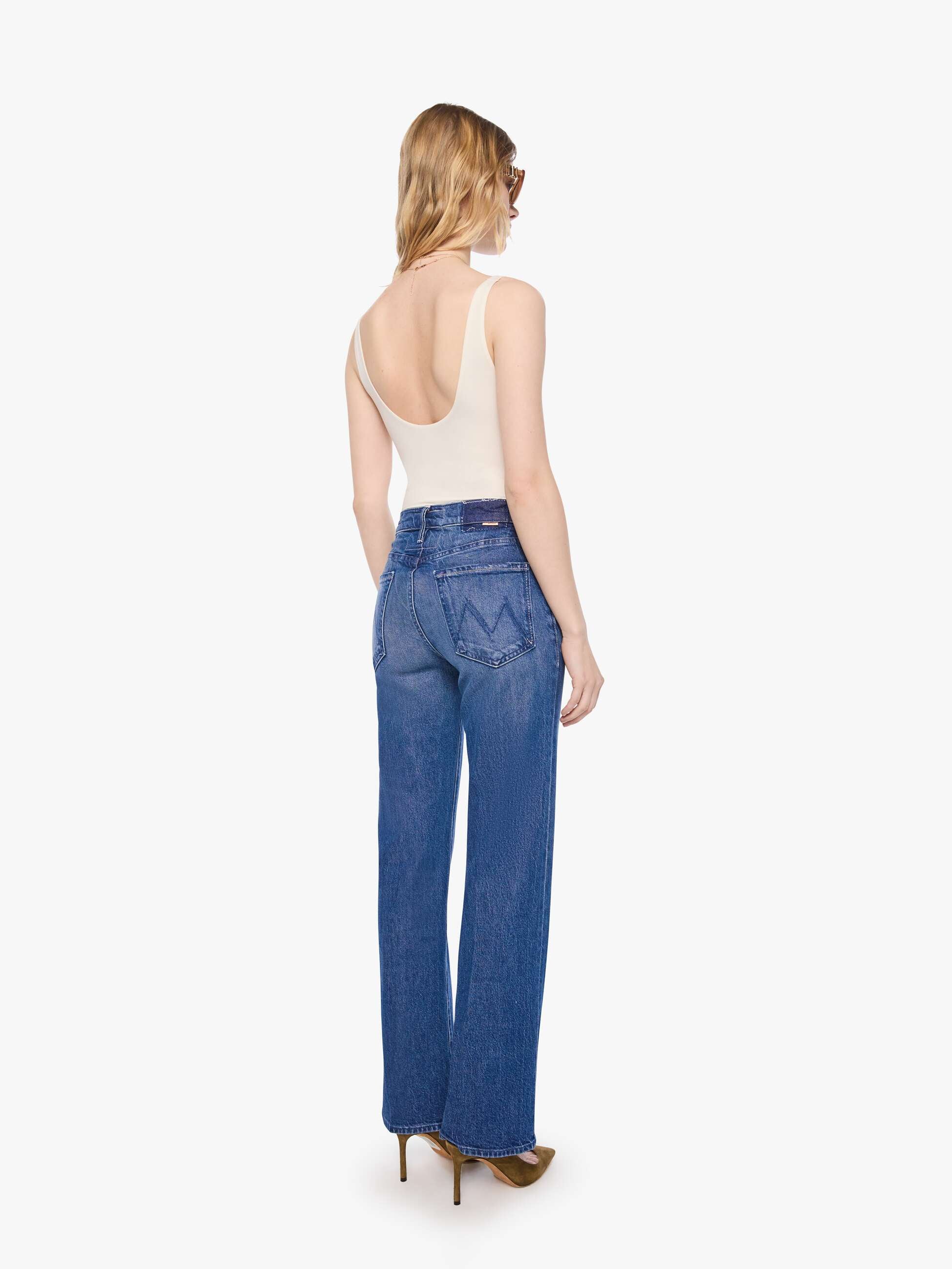 Women PETITES The Lil Kick It | Mother Denim Blue (Navy)