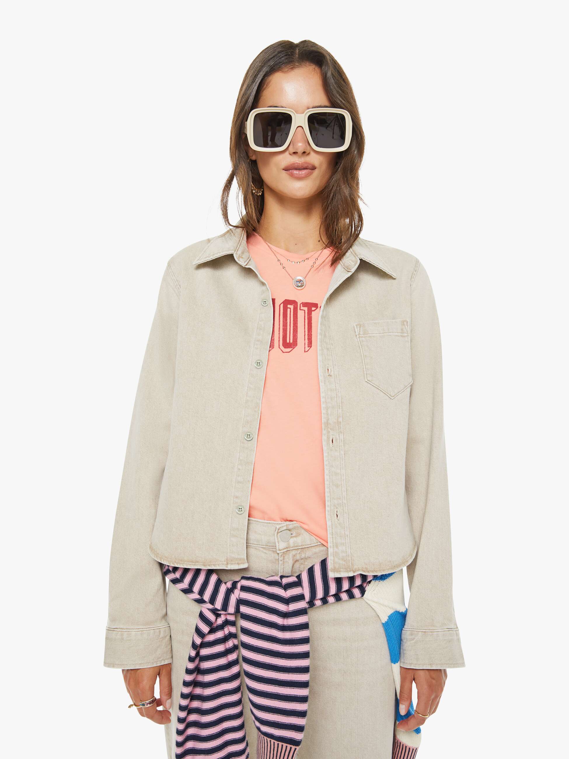 Women The Dodger Sneak | Mother Denim Caramel