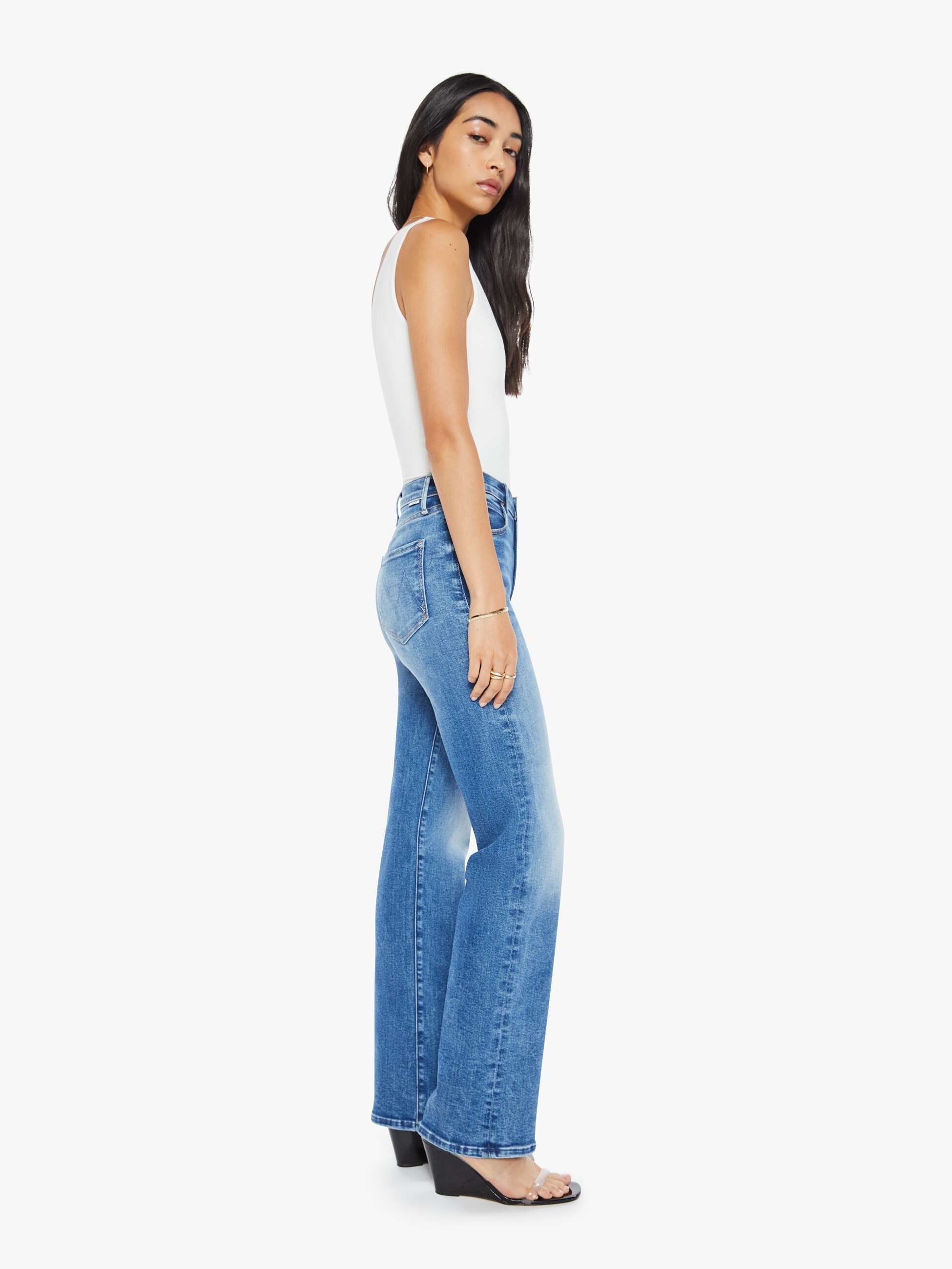 Women The Kick It | Mother Denim Blue (Medium)