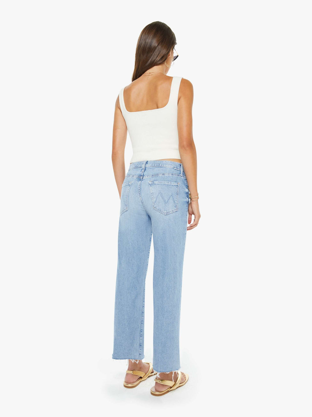 Women The Mid Rise Rambler Zip Ankle Fray | Mother Denim Comeback Kid