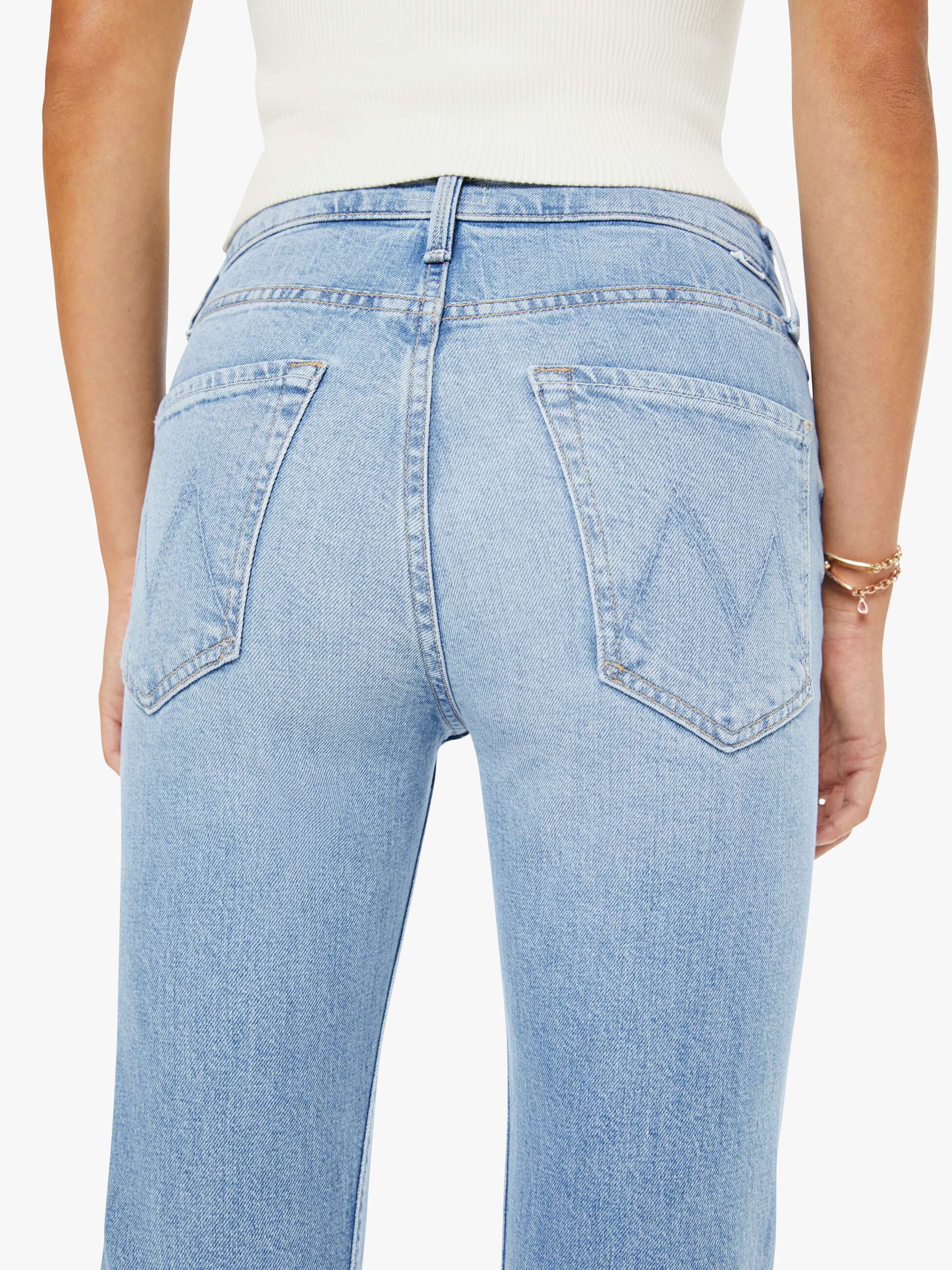Women High Waisted Rider Hover | Mother Denim Comeback Kid