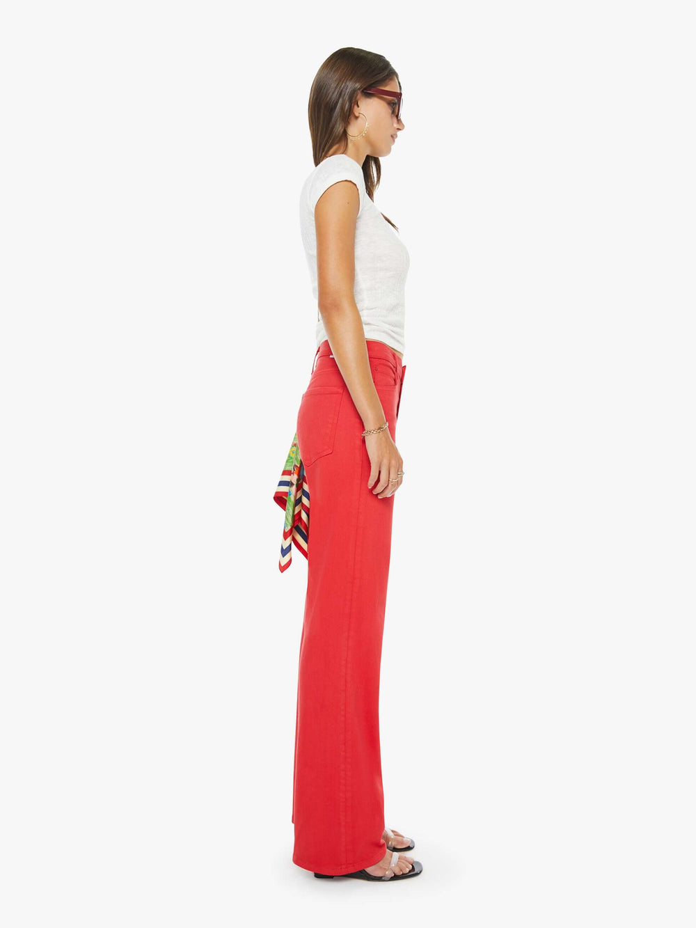 Women The Kick It | Mother Denim Tango Red