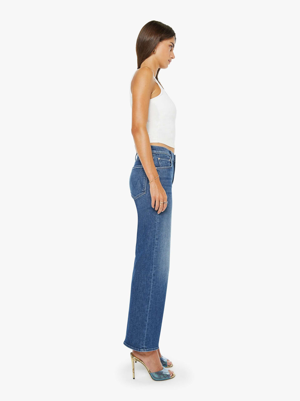 Women The Mid Rise Rambler Zip Ankle | Mother Denim Catch My Drift