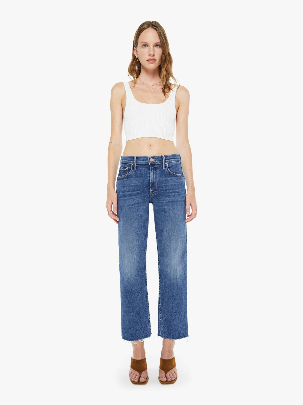 Women The Newbie Ankle Fray | Mother Denim Prized Possession