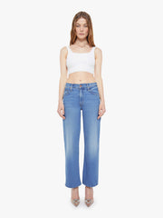 Women The Mid Rise Rambler Zip Ankle | Mother Denim Blue (Medium)