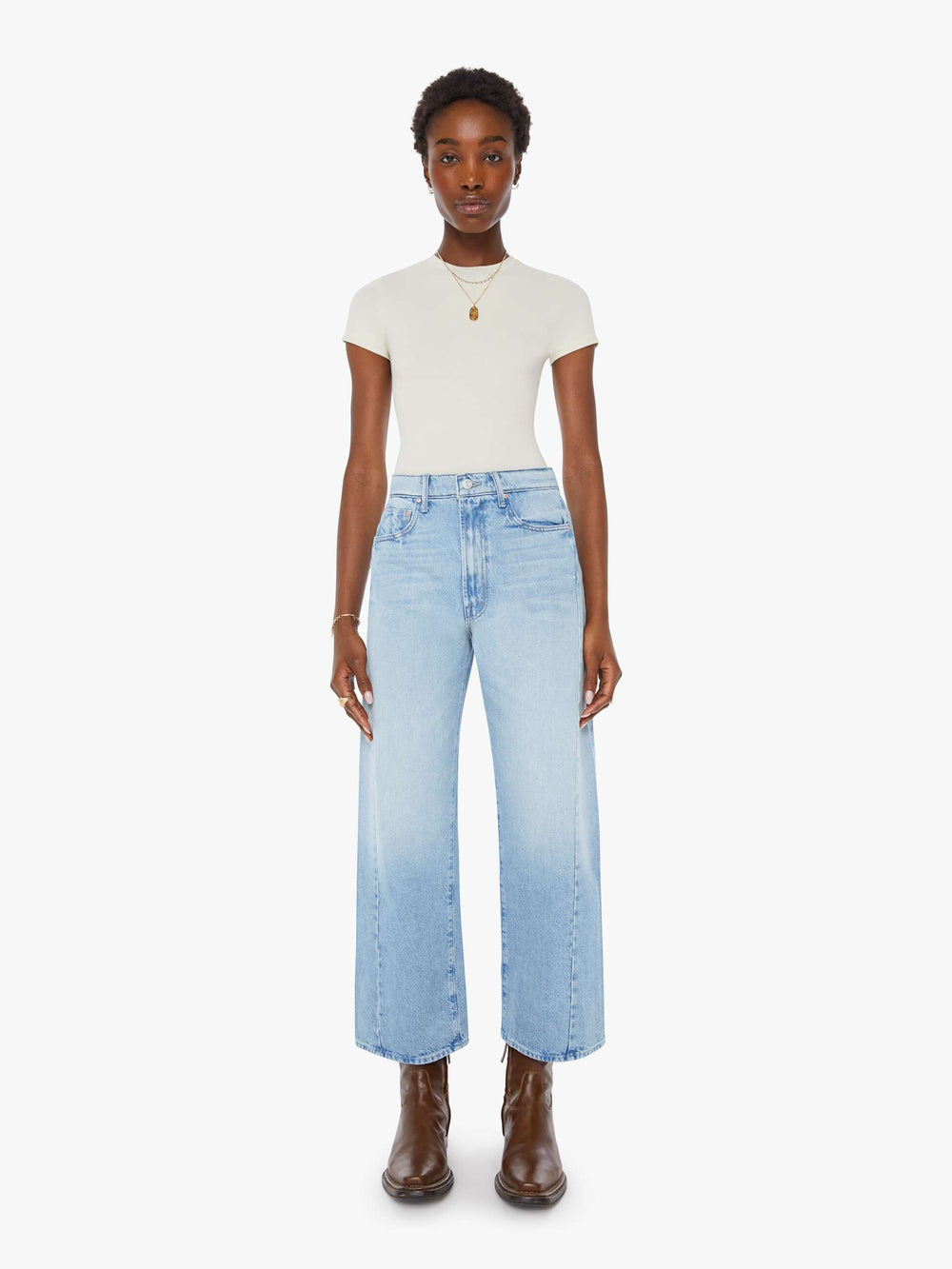Women The Half-Pipe Ankle | Mother Denim Blue (Medium)