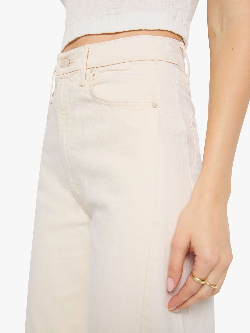 Women The Half-Pipe | Mother Denim White (Natural)